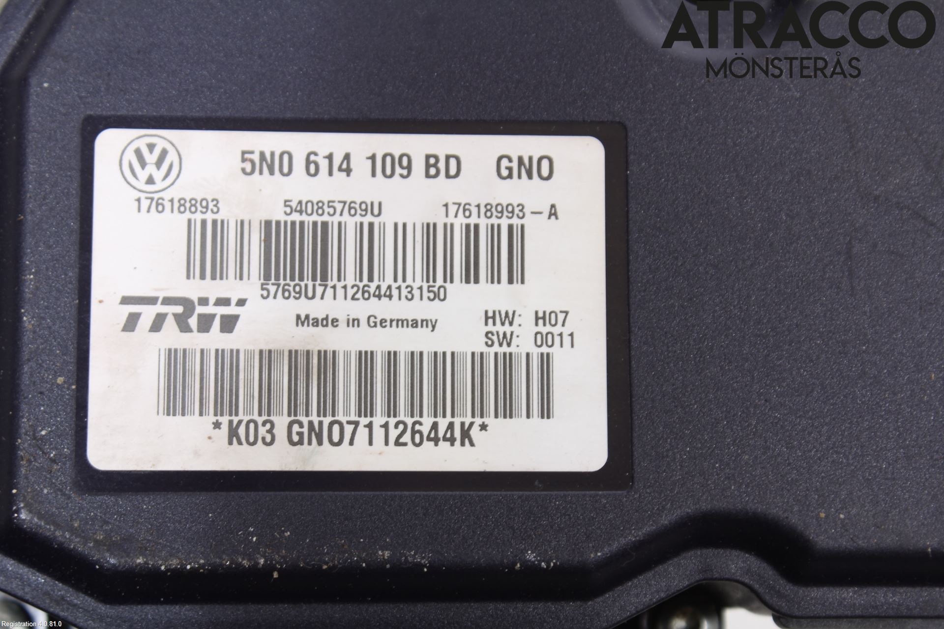 Volkswagen VW TIGUAN 07-16 Abs Hydraulaggregat