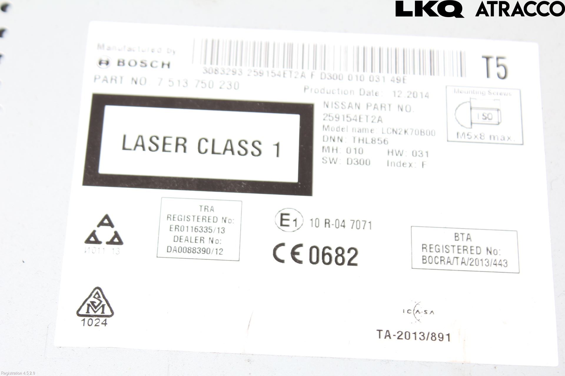 Nissan QASHQAI 14-17 Gps Navigator