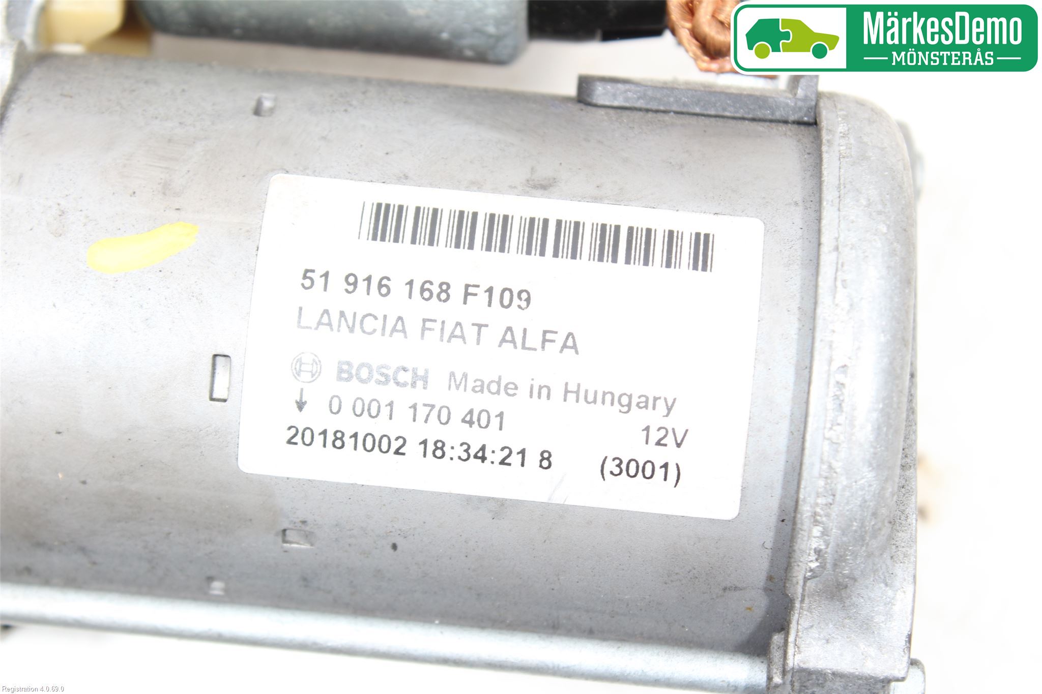 Fiat PANDA 12- Startmotor