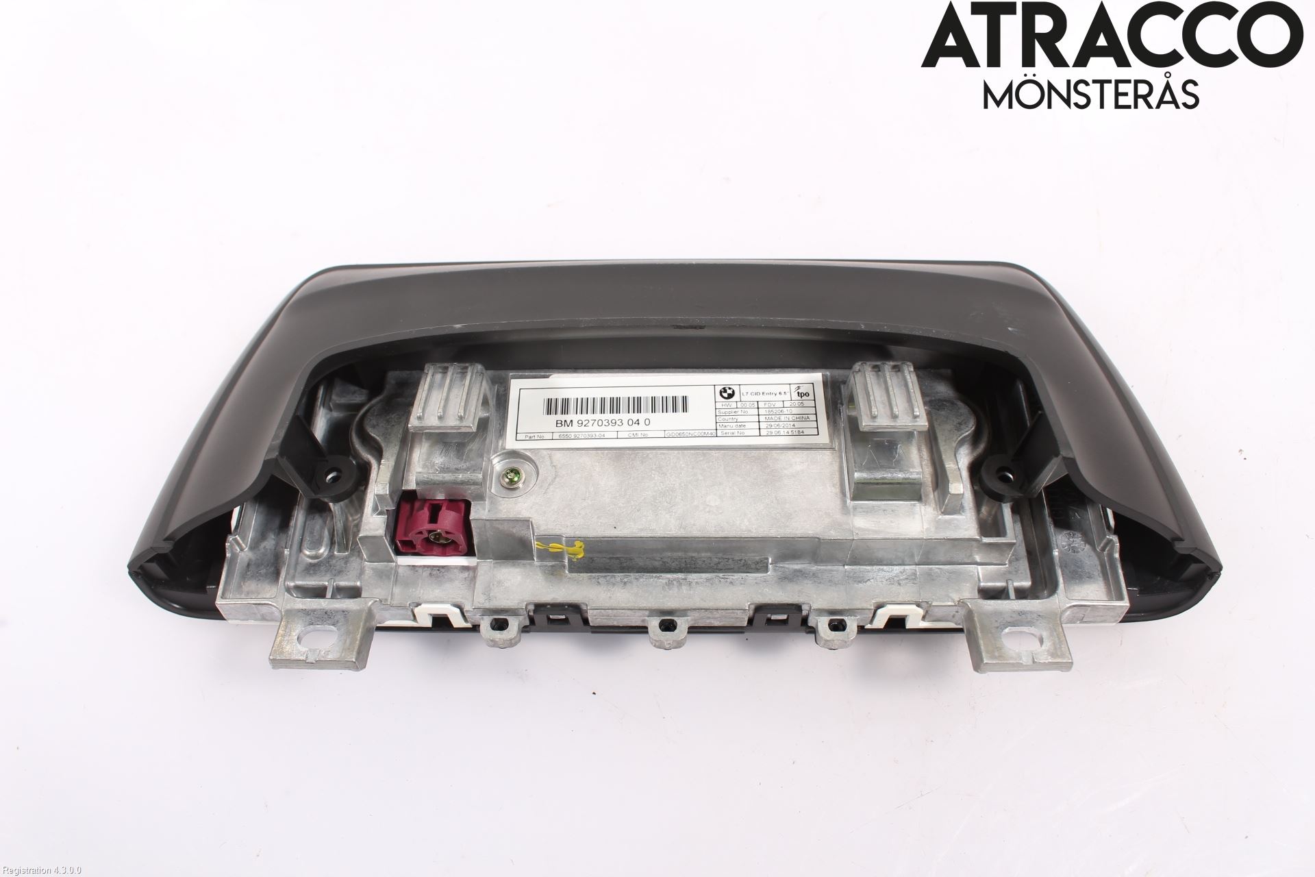BMW 4 F32/F33/F82/F83 13-20 Bildskärm