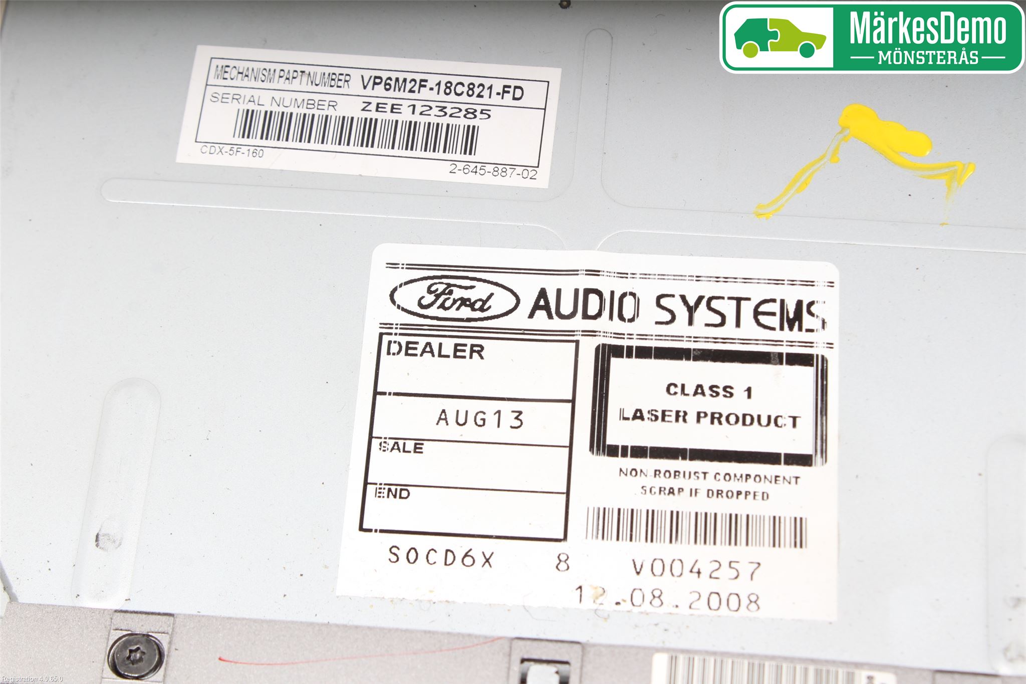 Ford KUGA 08-12 Radio