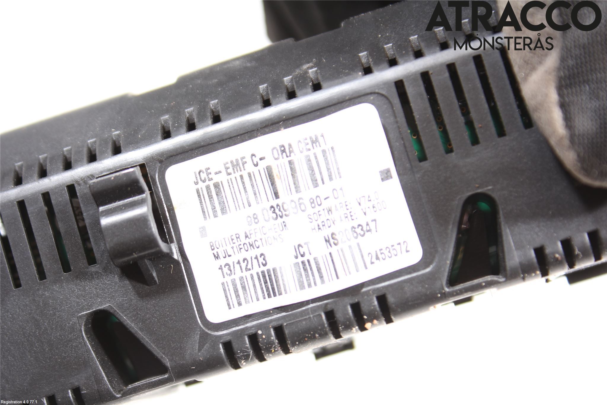 Fiat SCUDO 07-16 Färddator