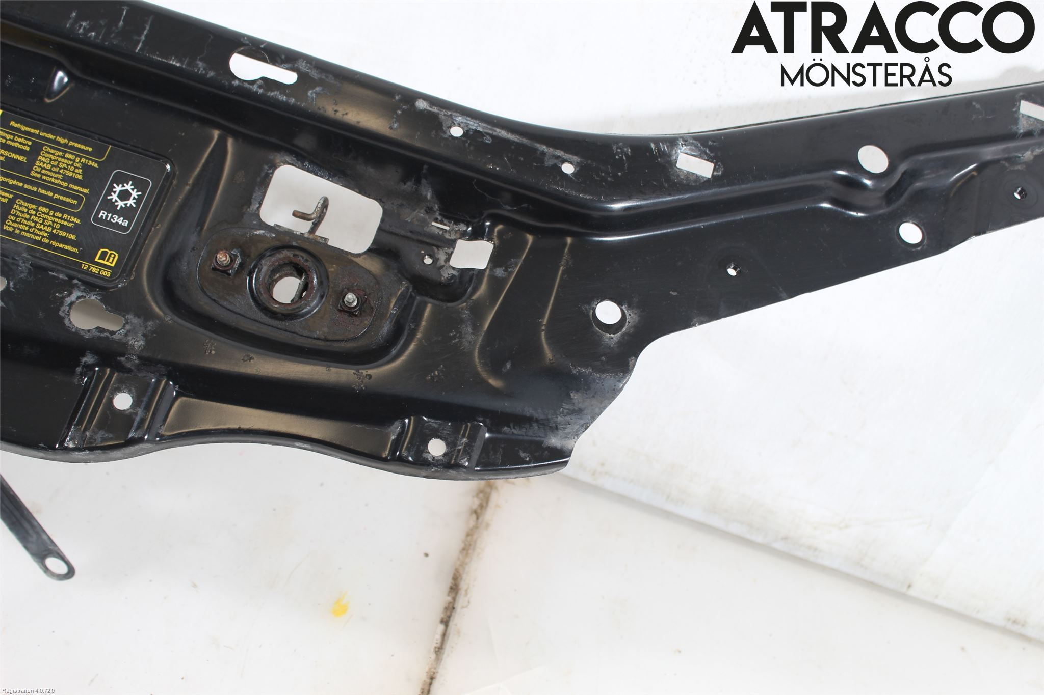 Saab 9-3 VER 2 Front Huvlåsplåt-Balk