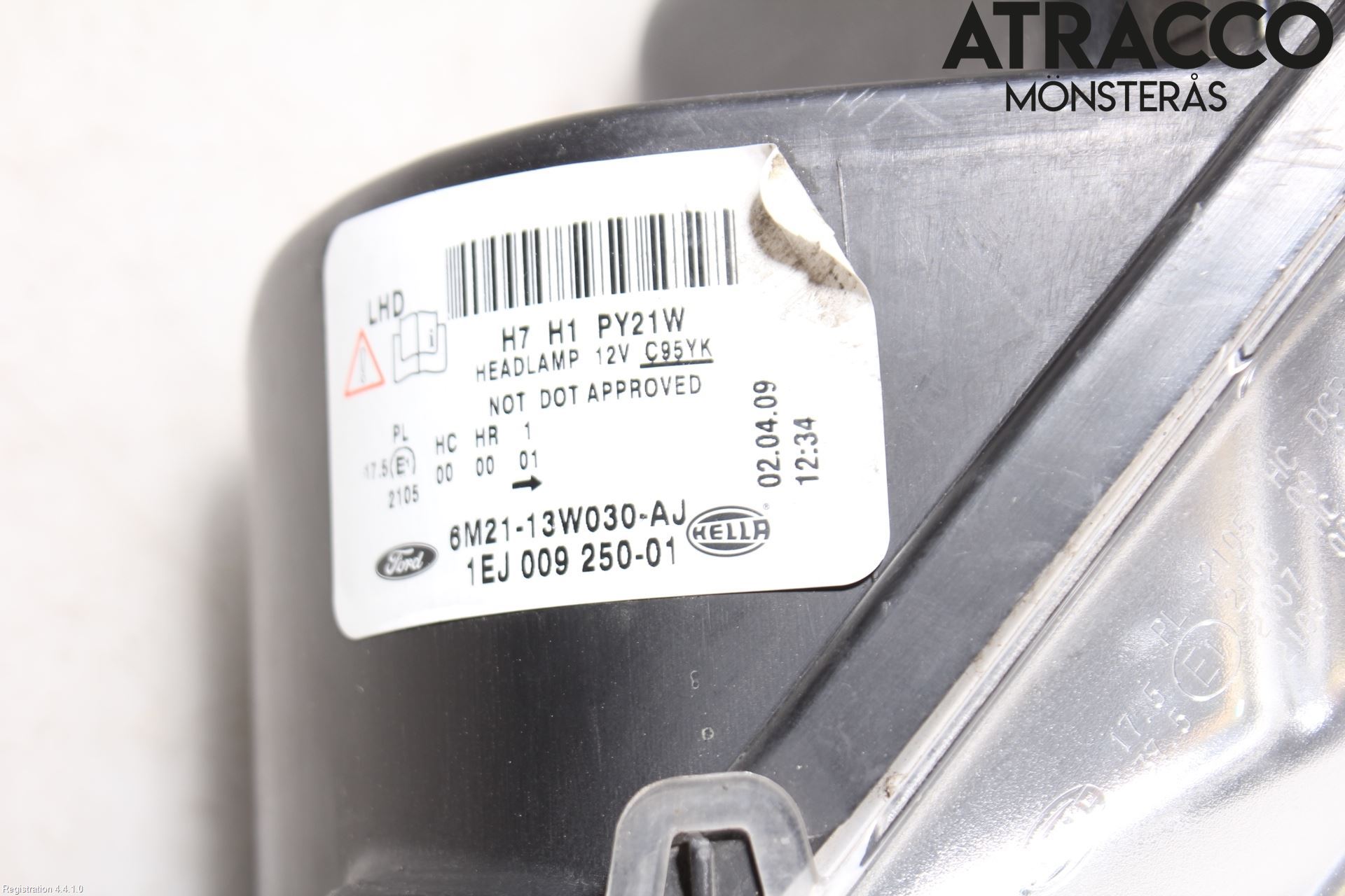 Ford GALAXY 06-15 Strålkastare Vänster