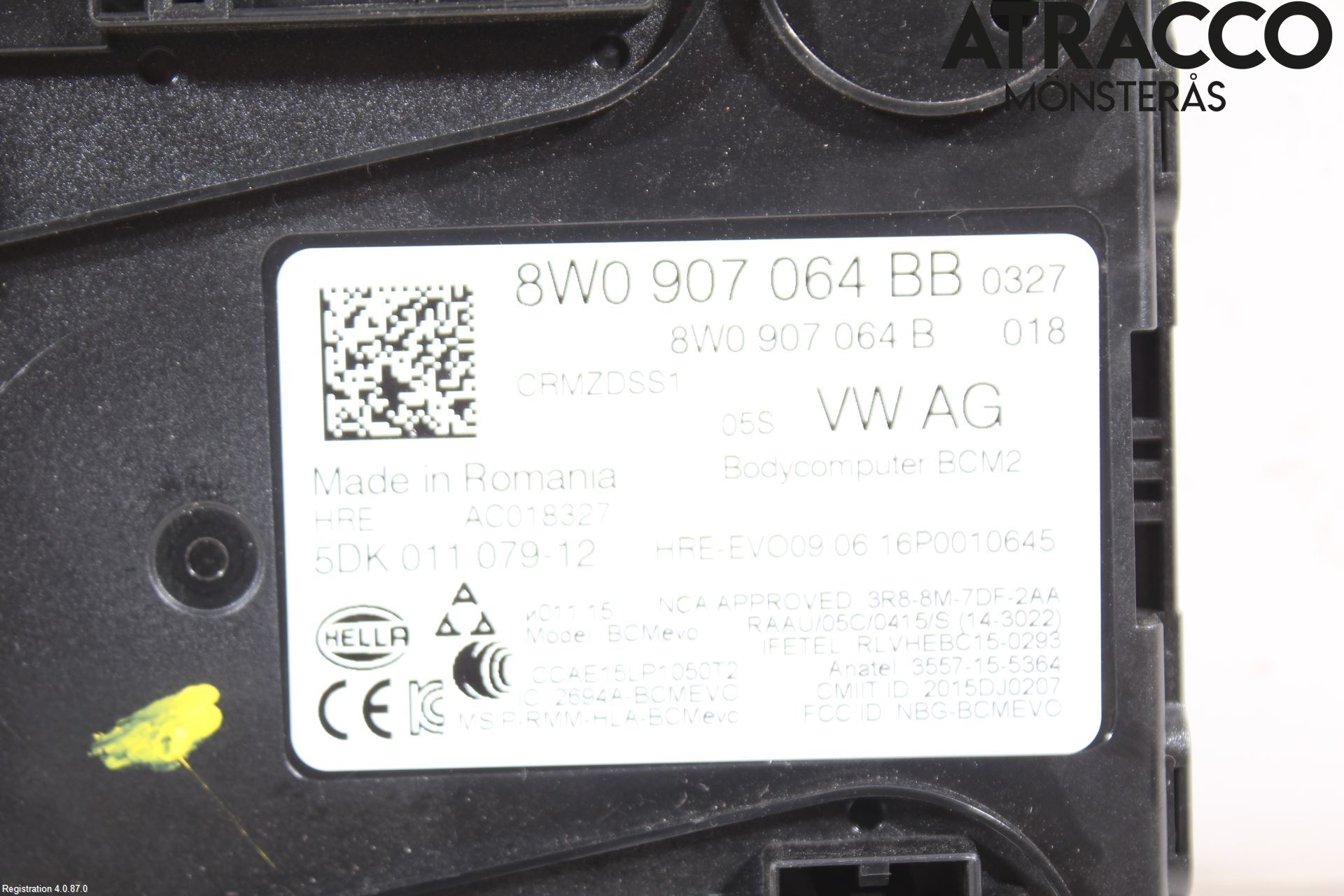 Audi A4/S4 B9 16-19 Styrenhet Övrigt