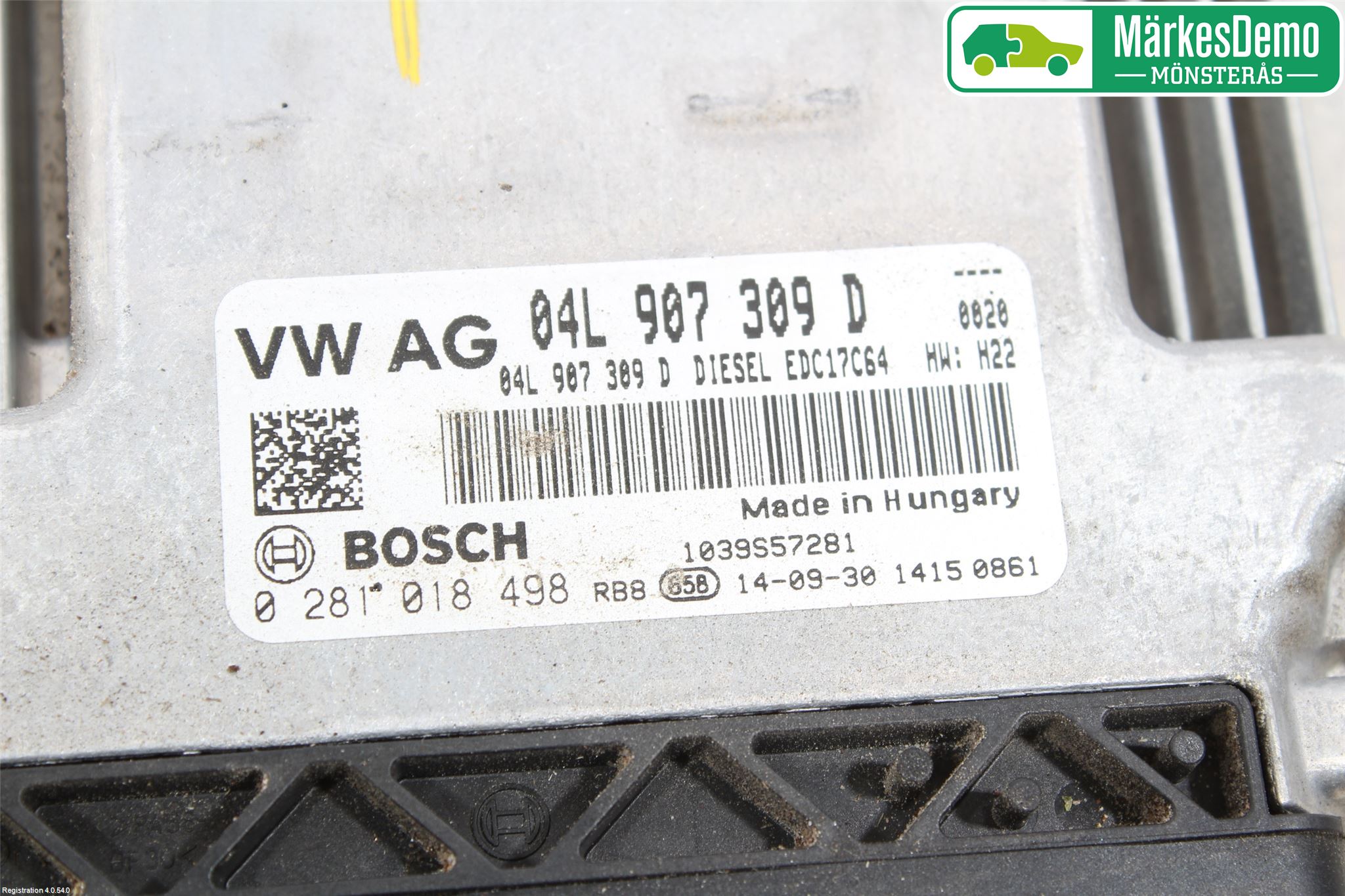 Volkswagen VW GOLF / E-GOLF VII 13-20 Styrenhet Insprut Bensin