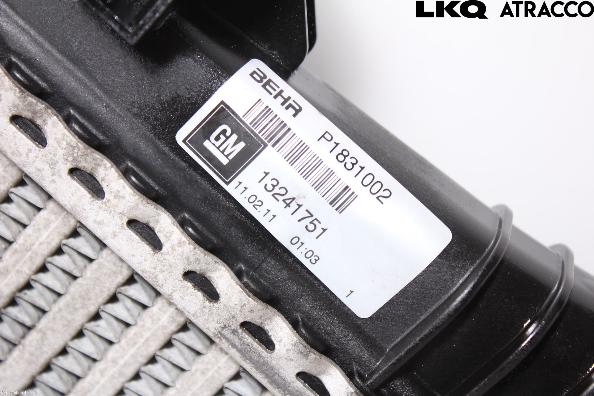 Saab 9-5 10-12 Laddluft-Intercooler Kyl