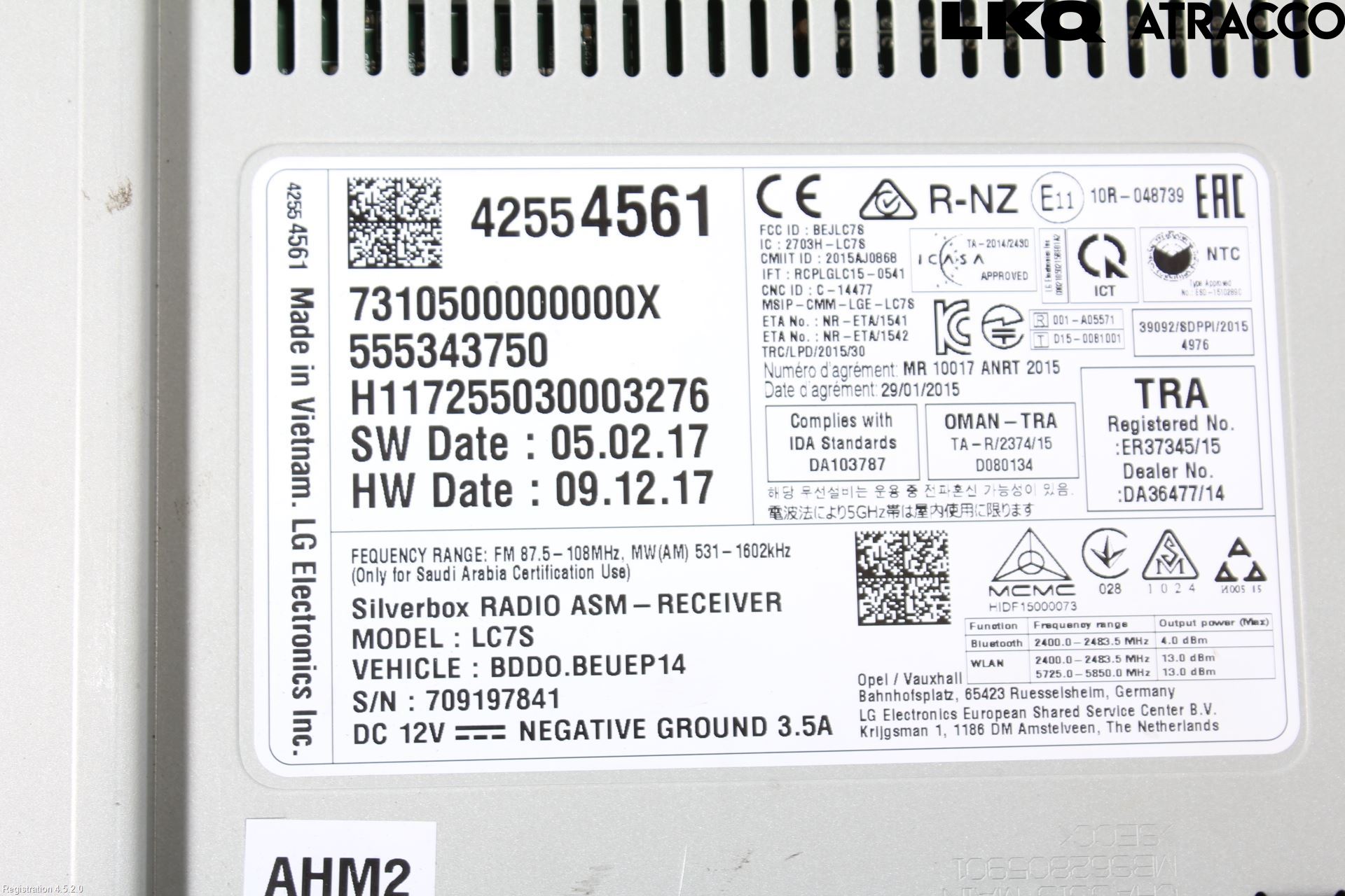 Opel ASTRA K 16-22 Radio