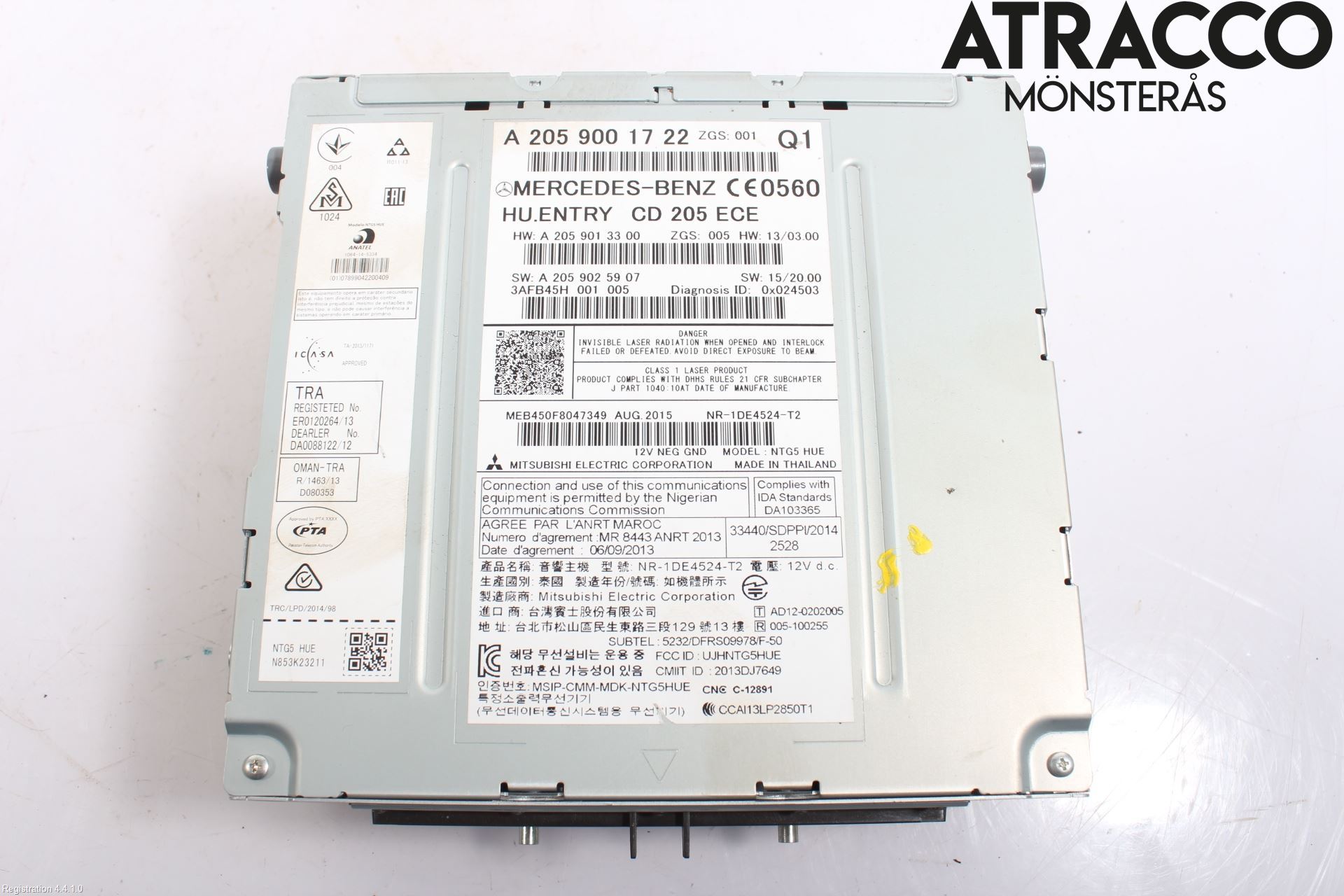 Mercedes-Benz MB GLC-KLASS (X253/C253) 15-22 Cd Radio - Multimediapanel