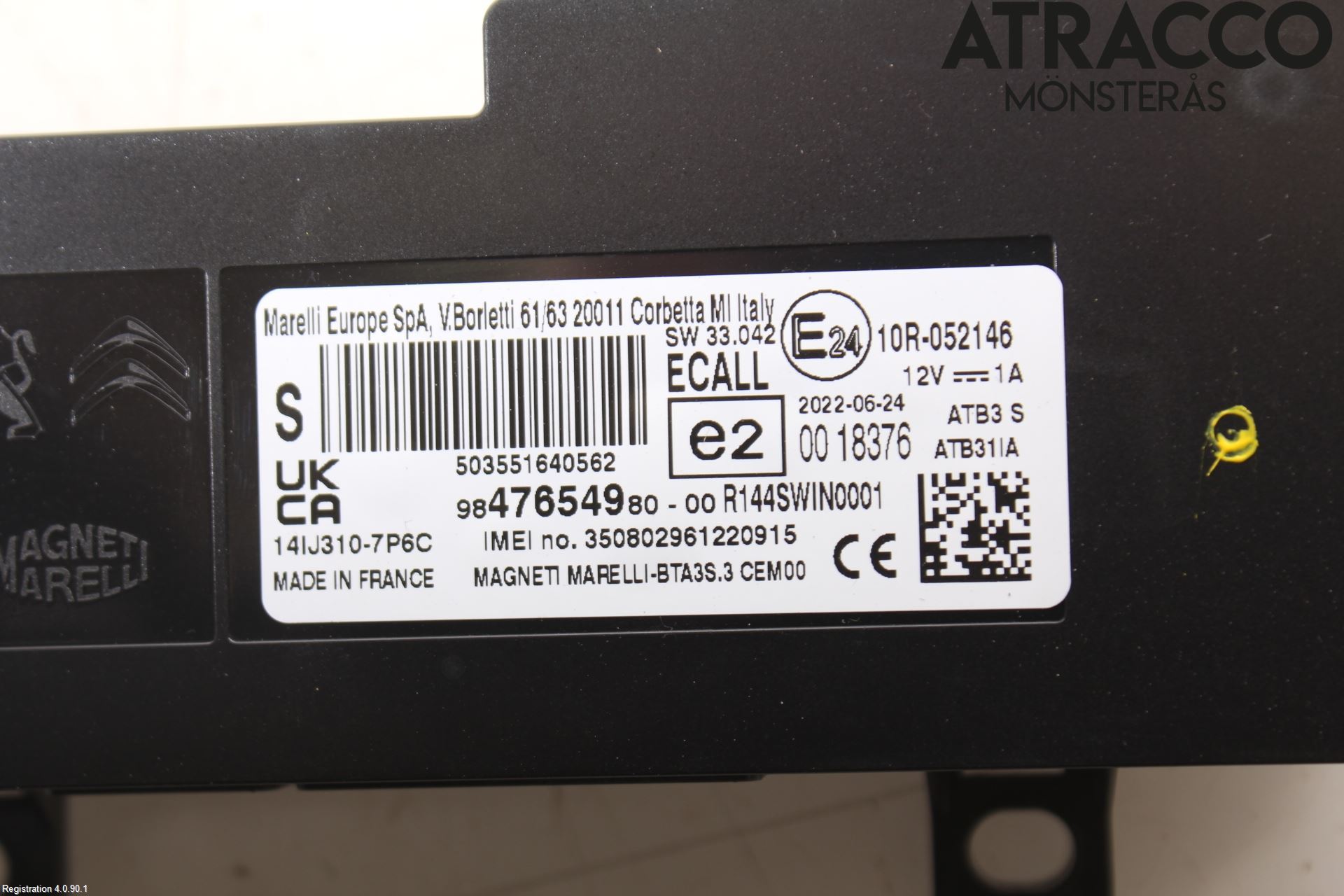 Toyota PROACE CITY 20- Styrenhet Multimedia