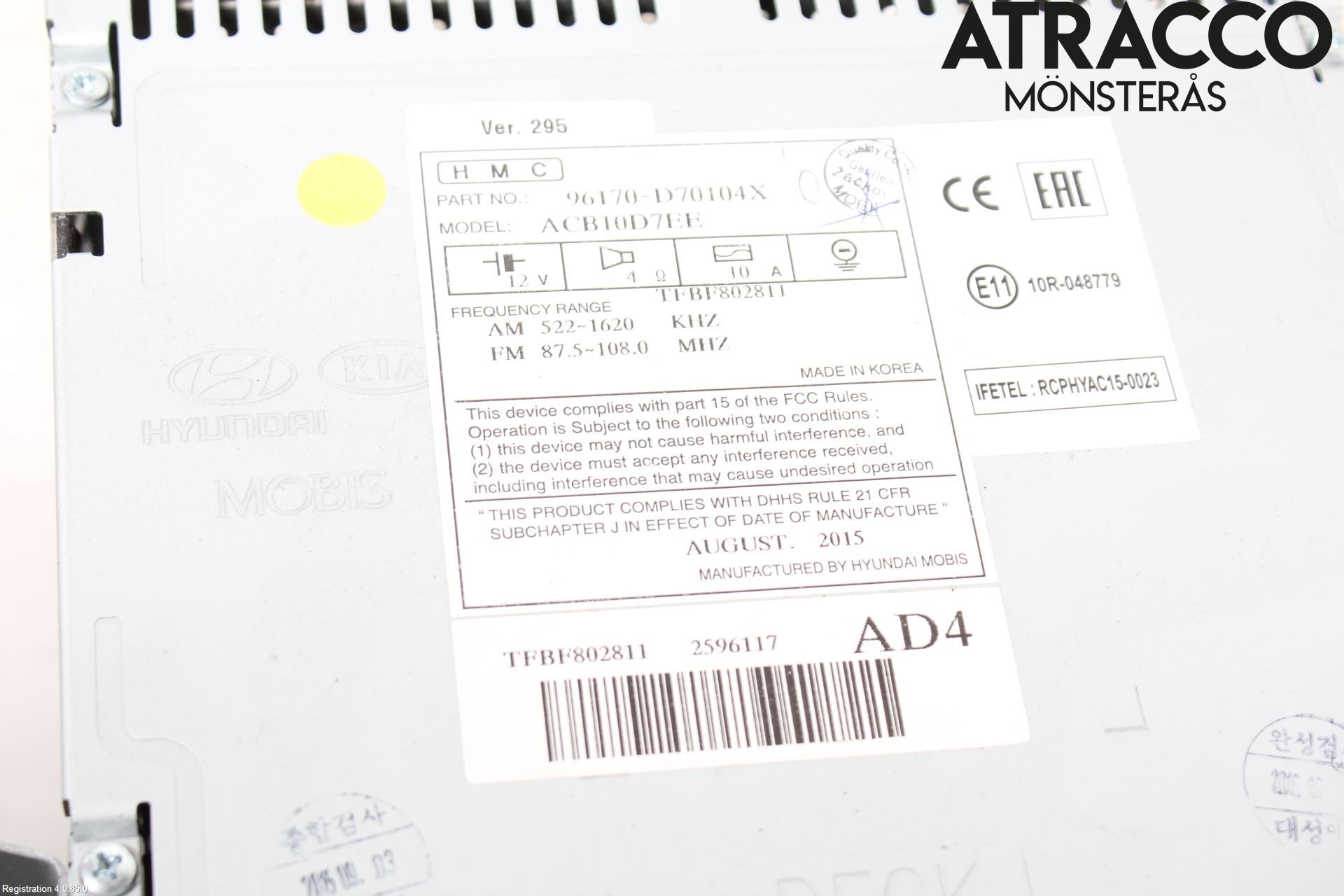 Hyundai TUCSON 05- Radio