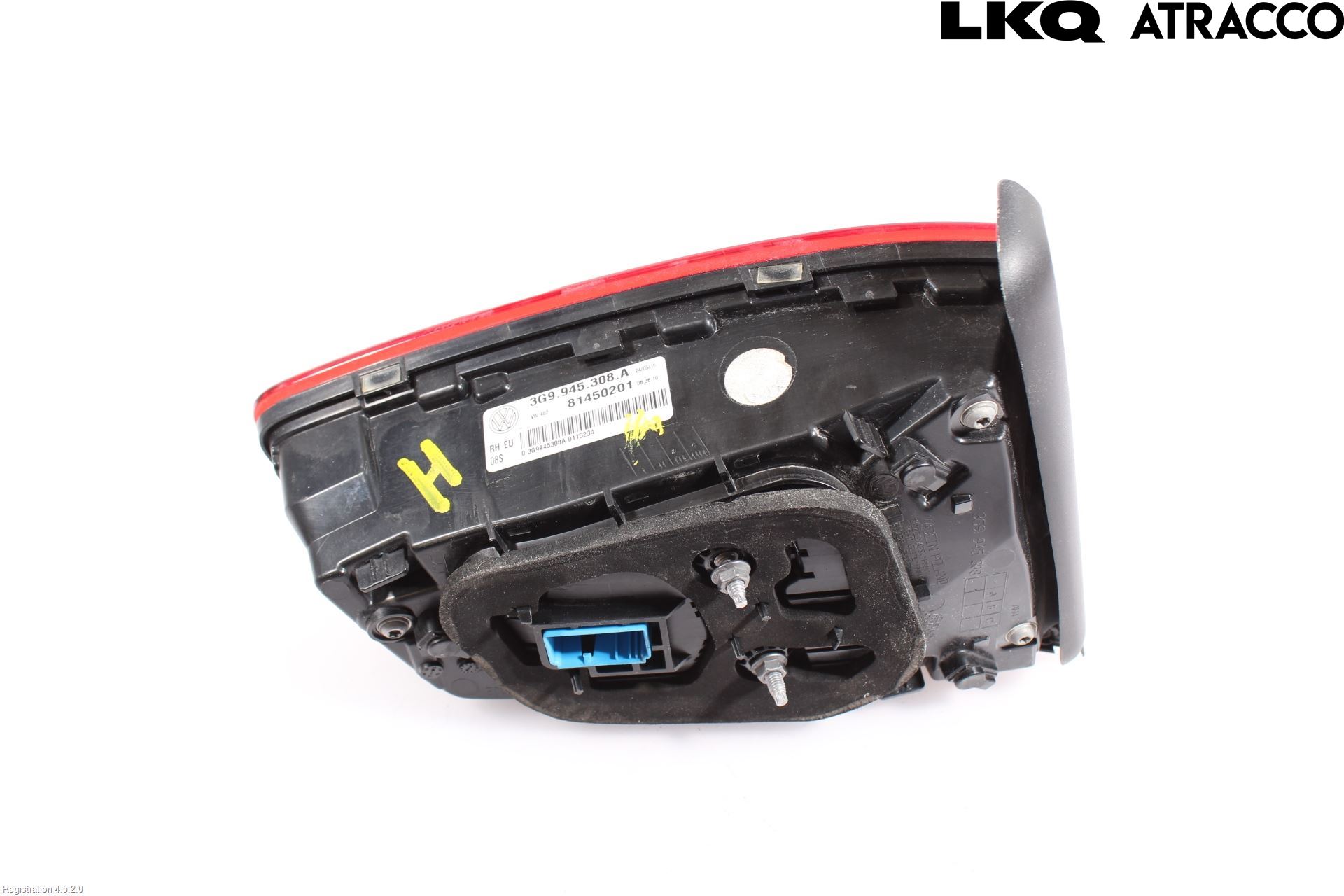 Volkswagen VW PASSAT 15-19 Bakljus Lucka Hö
