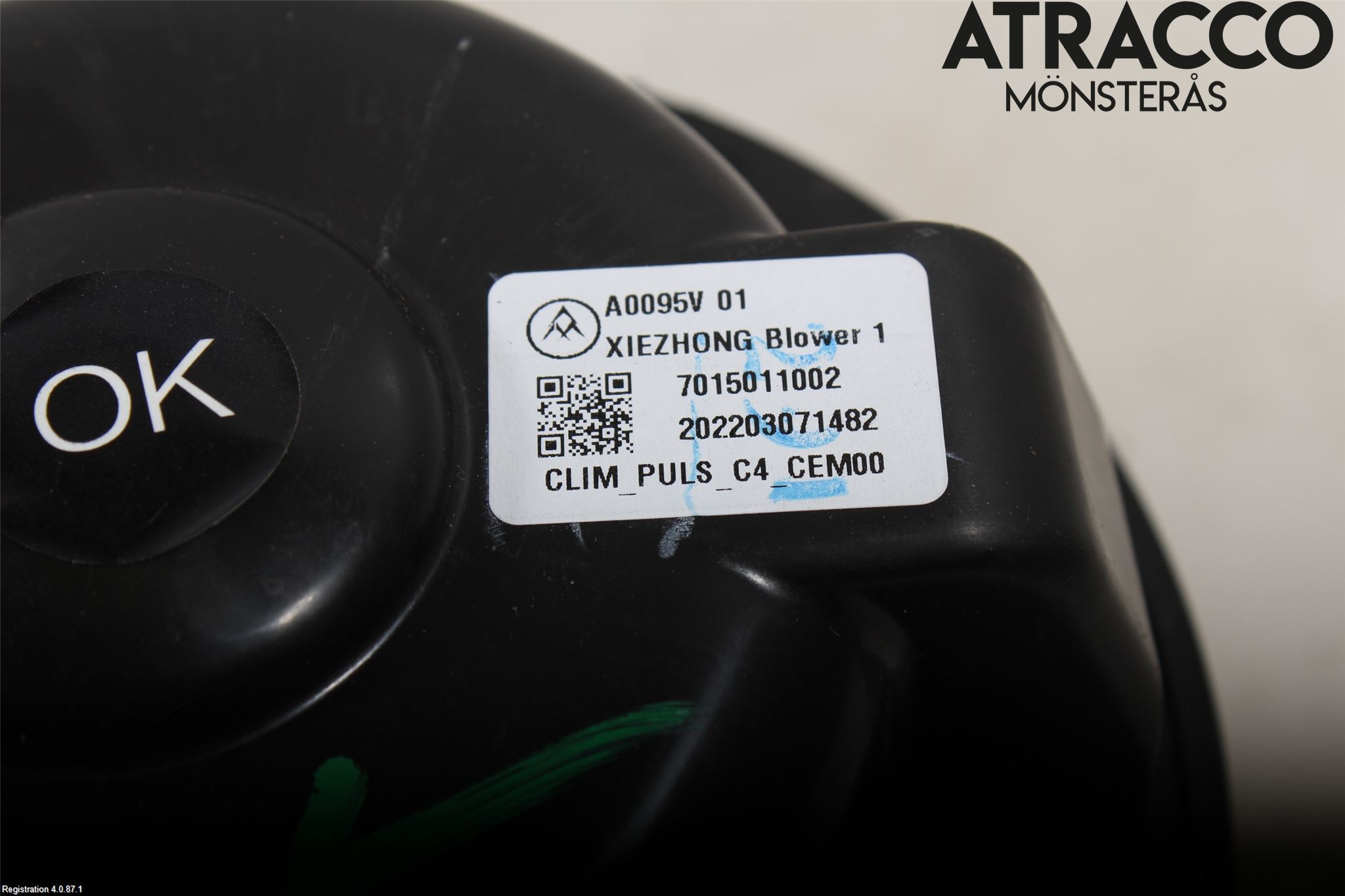 Citroen C4/E-C4 C4X/E-C4X III 21- Ac Värmefläkt