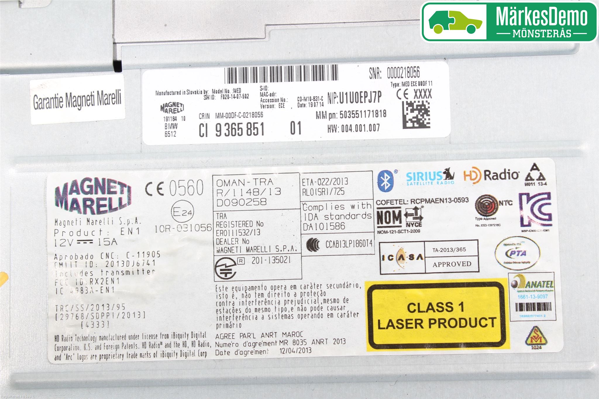 BMW 3 GT F34 13-19 Radio