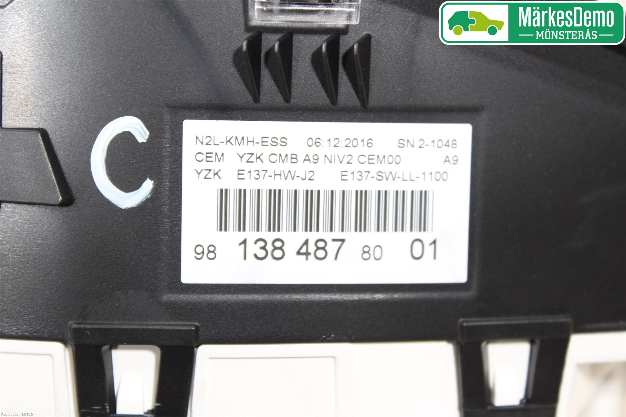 Peugeot PEUGOT 208 16-19 Instrument Komb