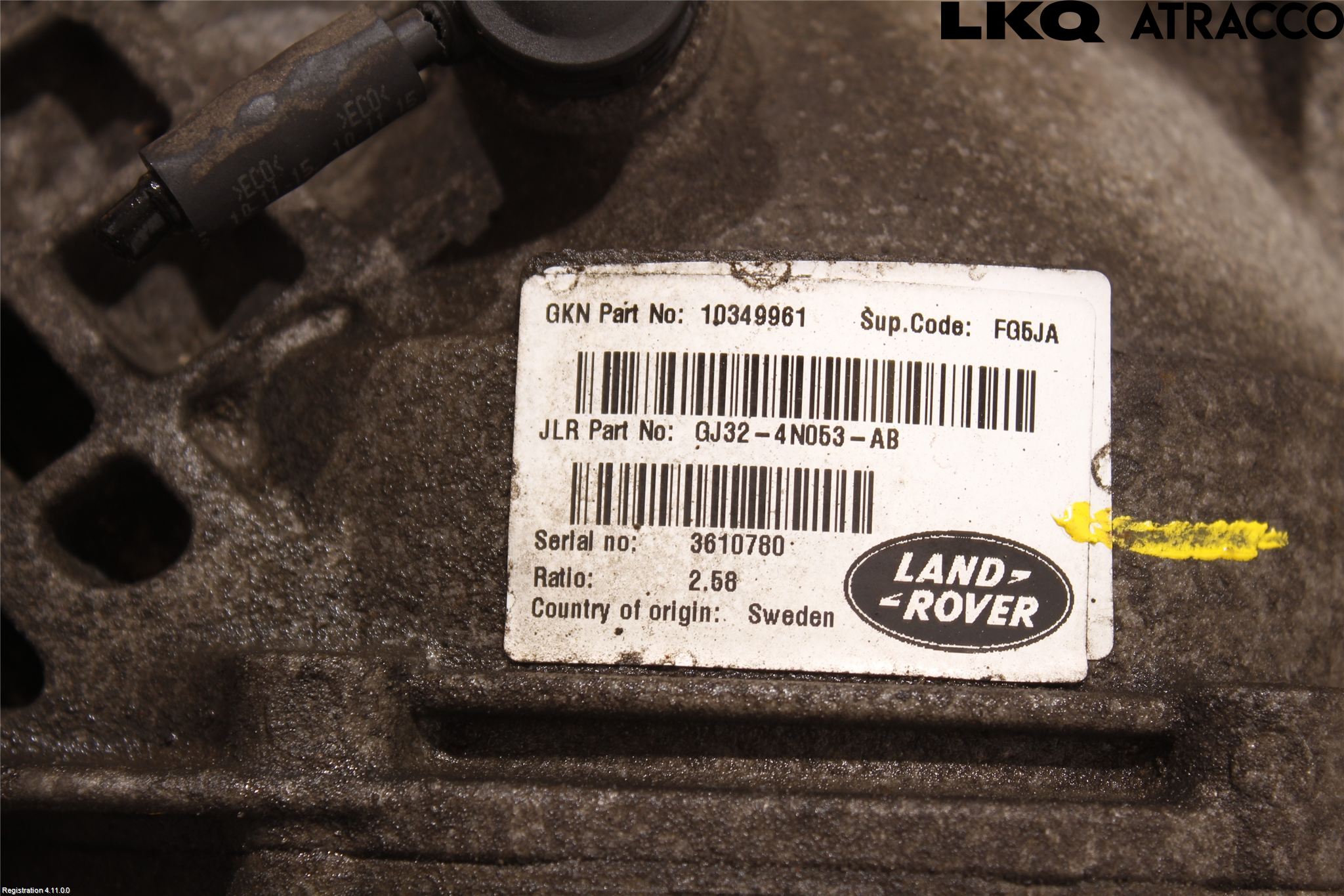 Landrover LAND ROVER RANGE ROVER EVOQUE (L538) 11-18 Bakväxel-Diff