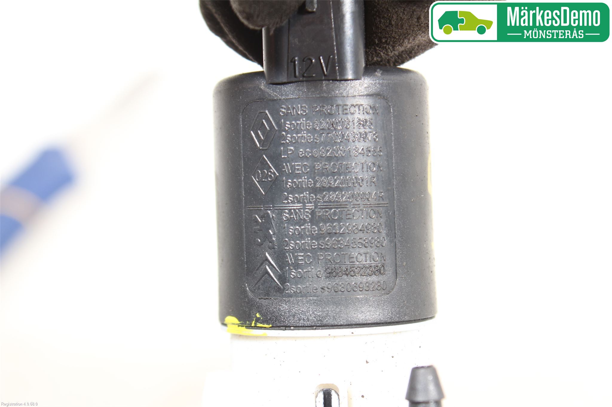 Renault SCÉNIC III / GRAND SCÉNIC 09-16 Spolarpump Vindruta