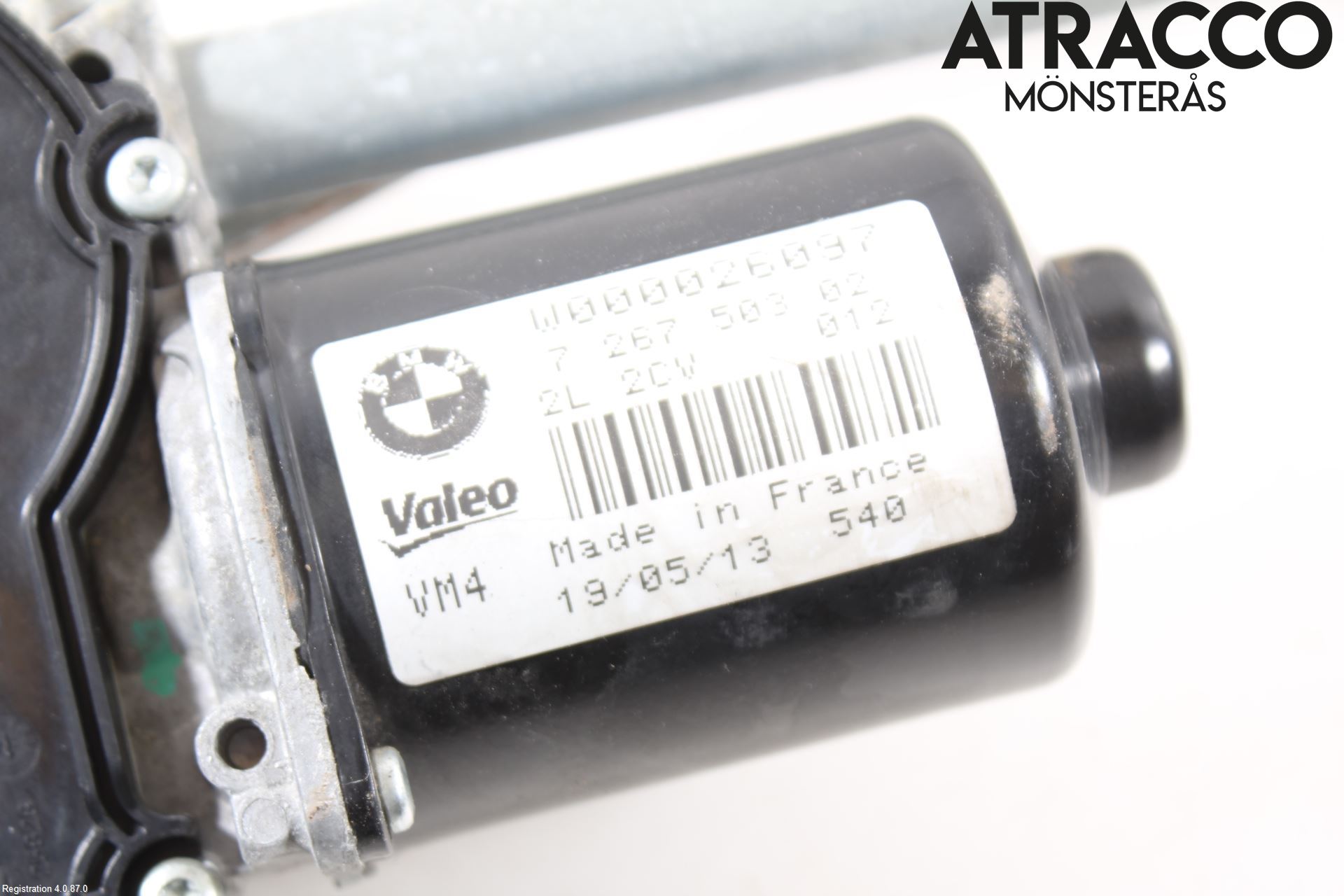 BMW 3 F30/F31/F80 12-19 Torkarmotor Vindruta
