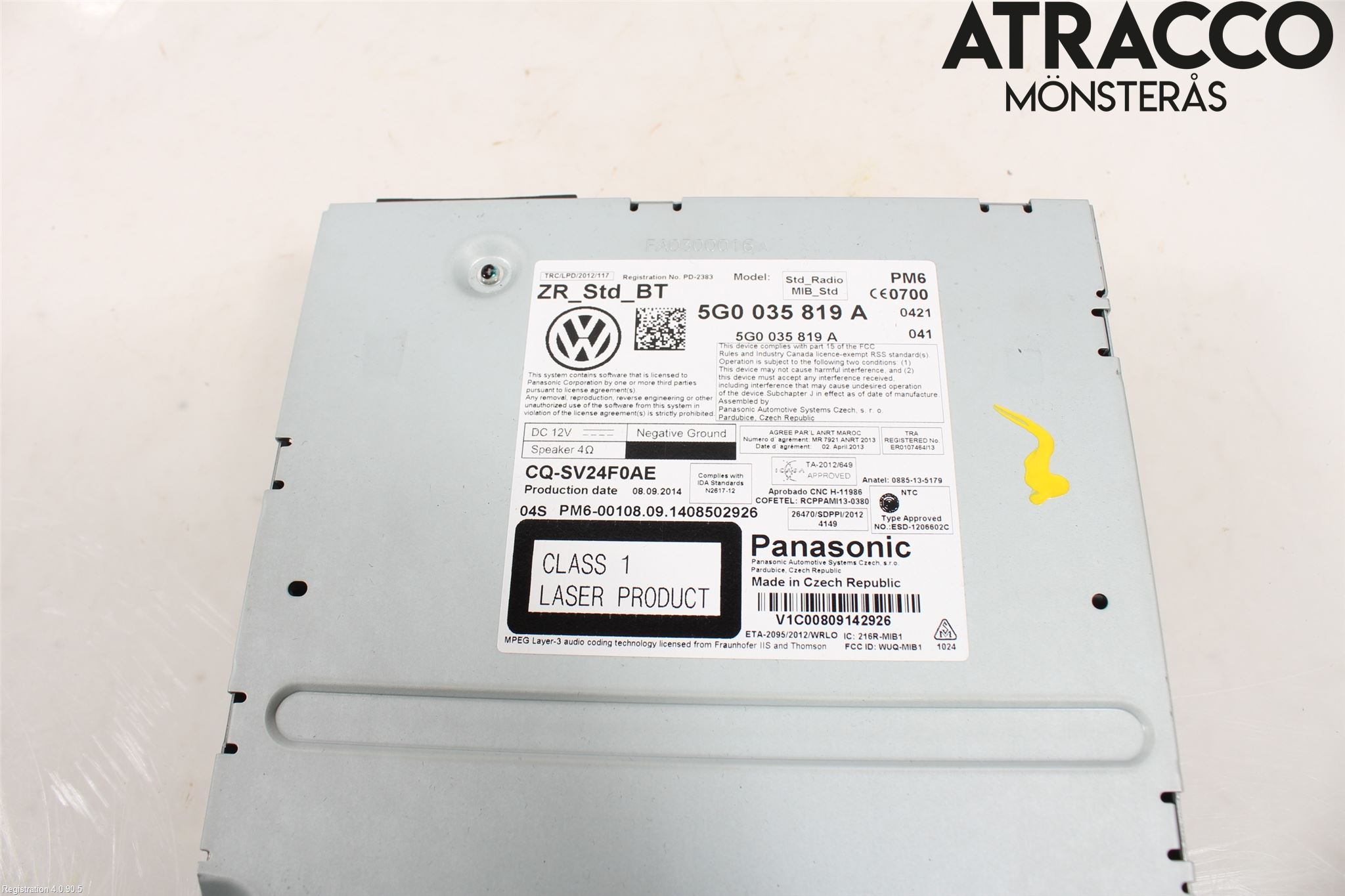 Volkswagen VW GOLF / E-GOLF VII 13-20 Styrenhet Multimedia