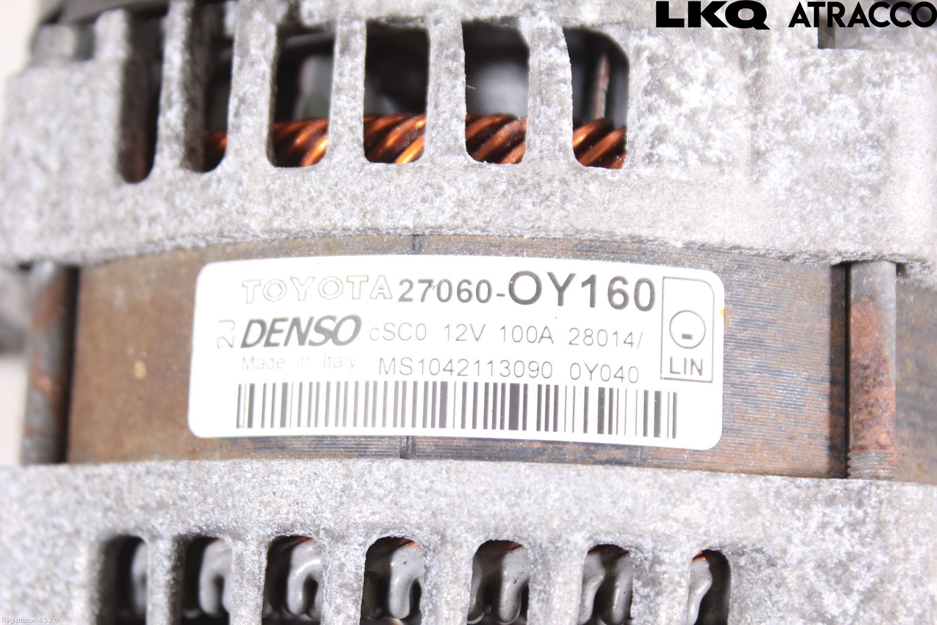 Toyota YARIS XP130 15-20 Generator