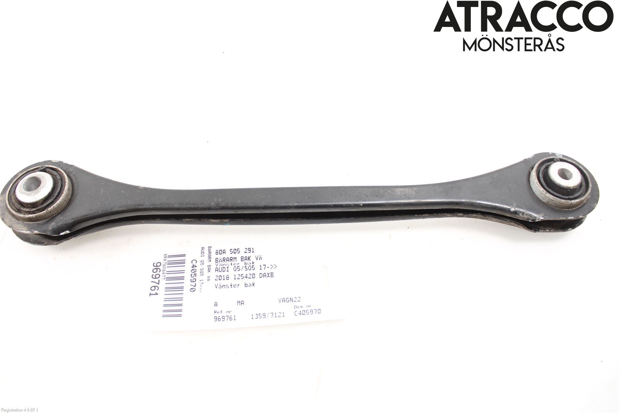 Audi Q5/SQ5 17- Bärarm Bak Vänster