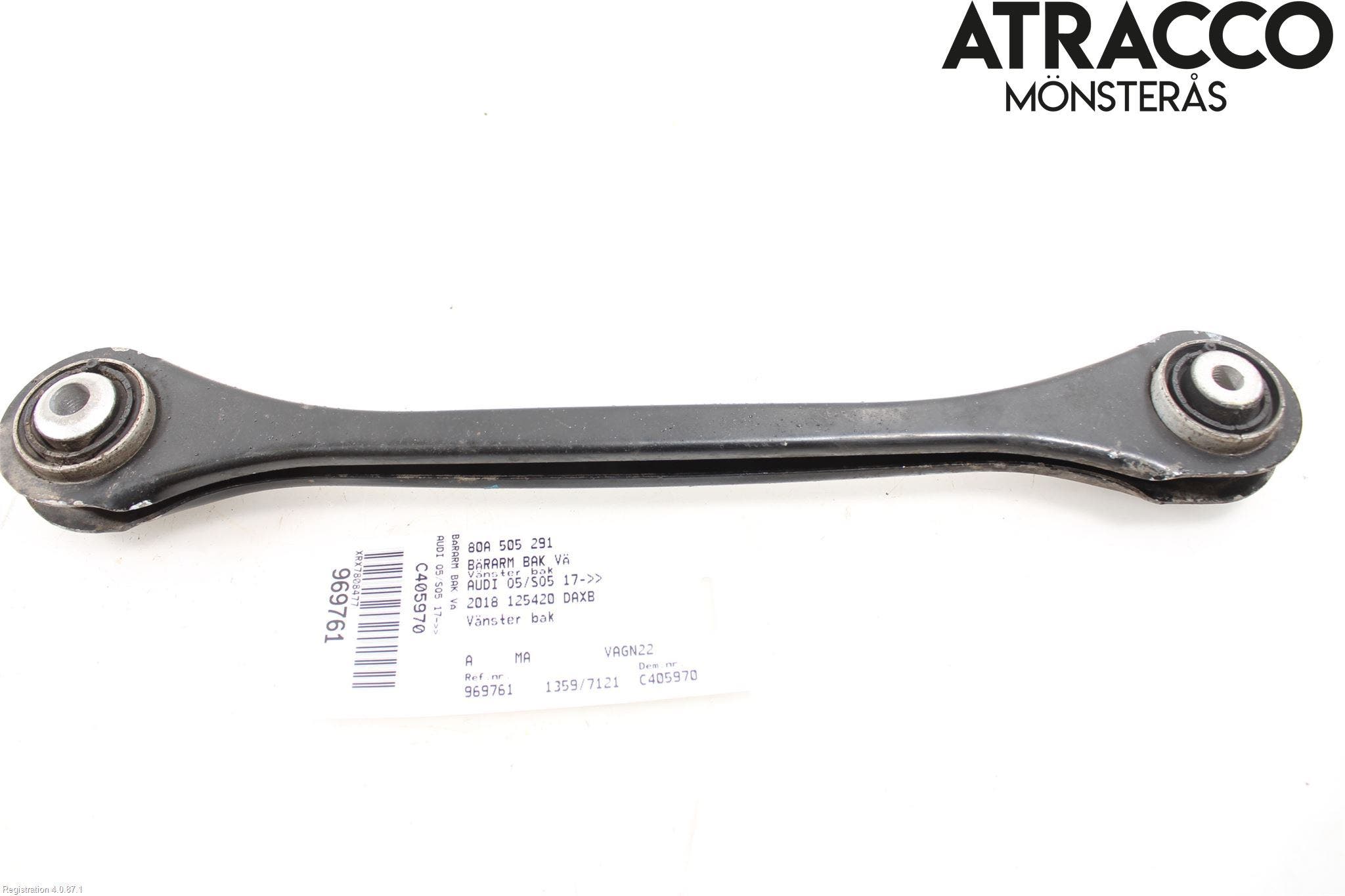 Audi Q5/SQ5 17- Bärarm Bak Vänster