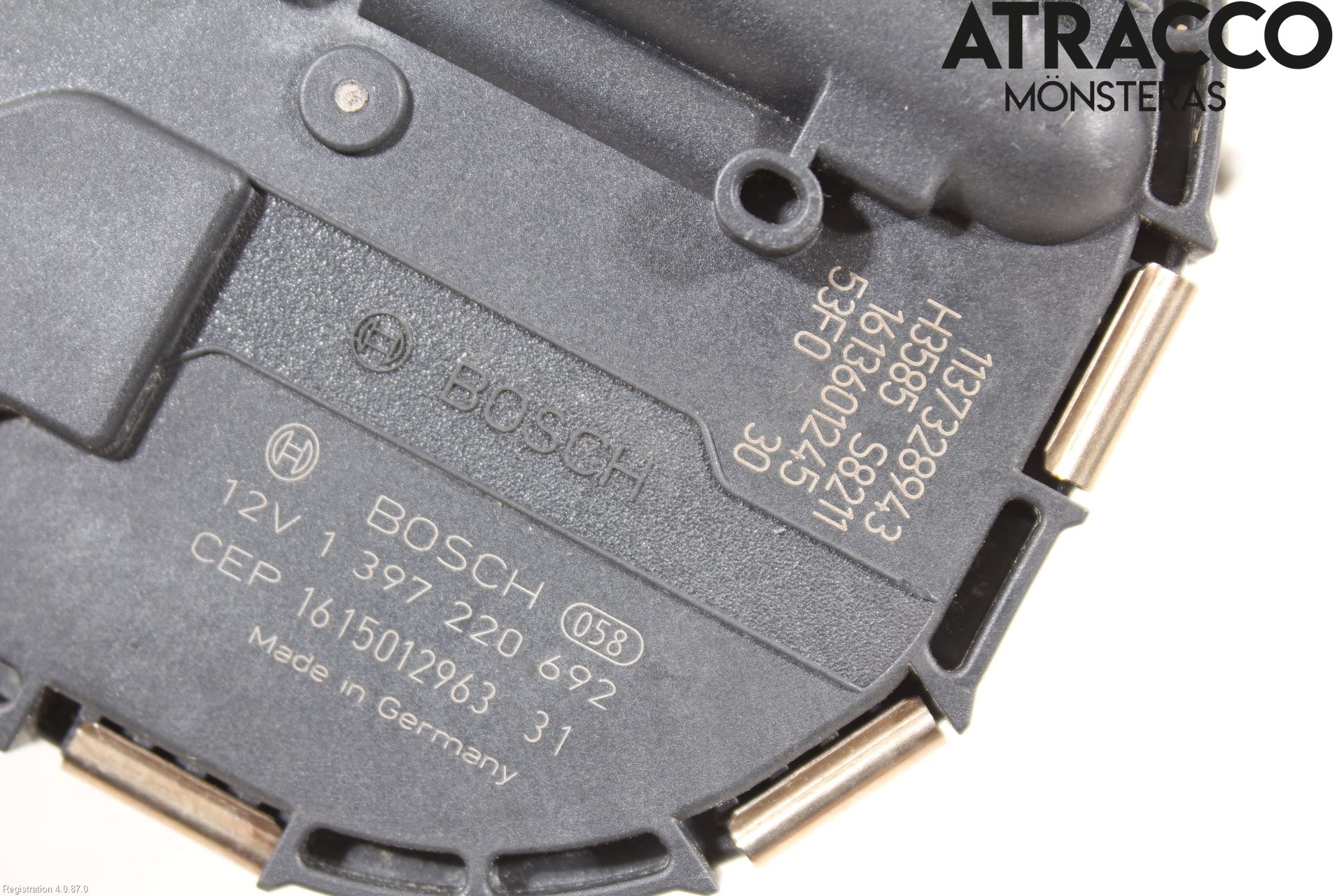 Audi A4/S4 B9 16-19 Torkarmotor Vindruta