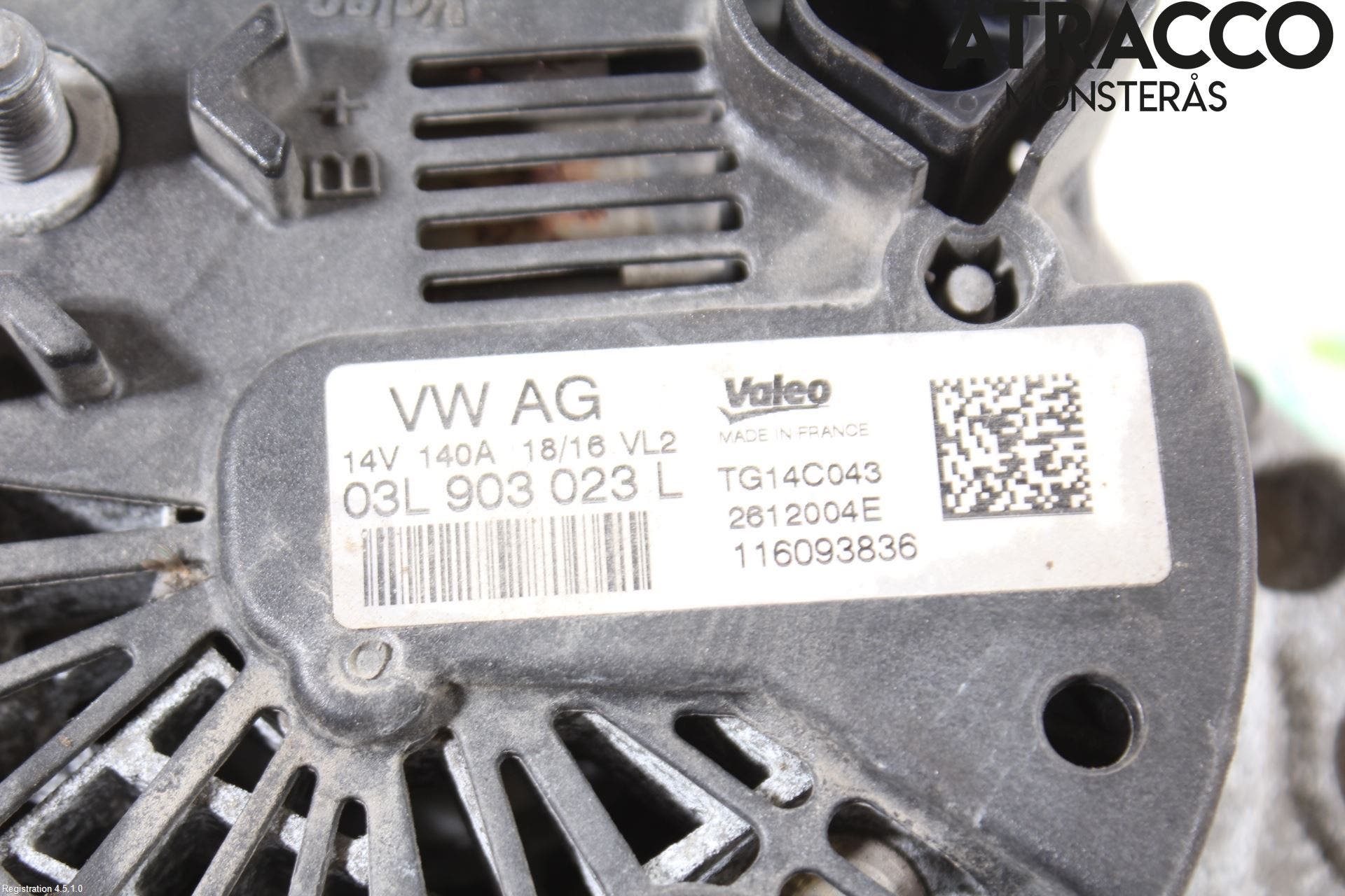 Volkswagen VW GOLF / E-GOLF VII 13-20 Generator