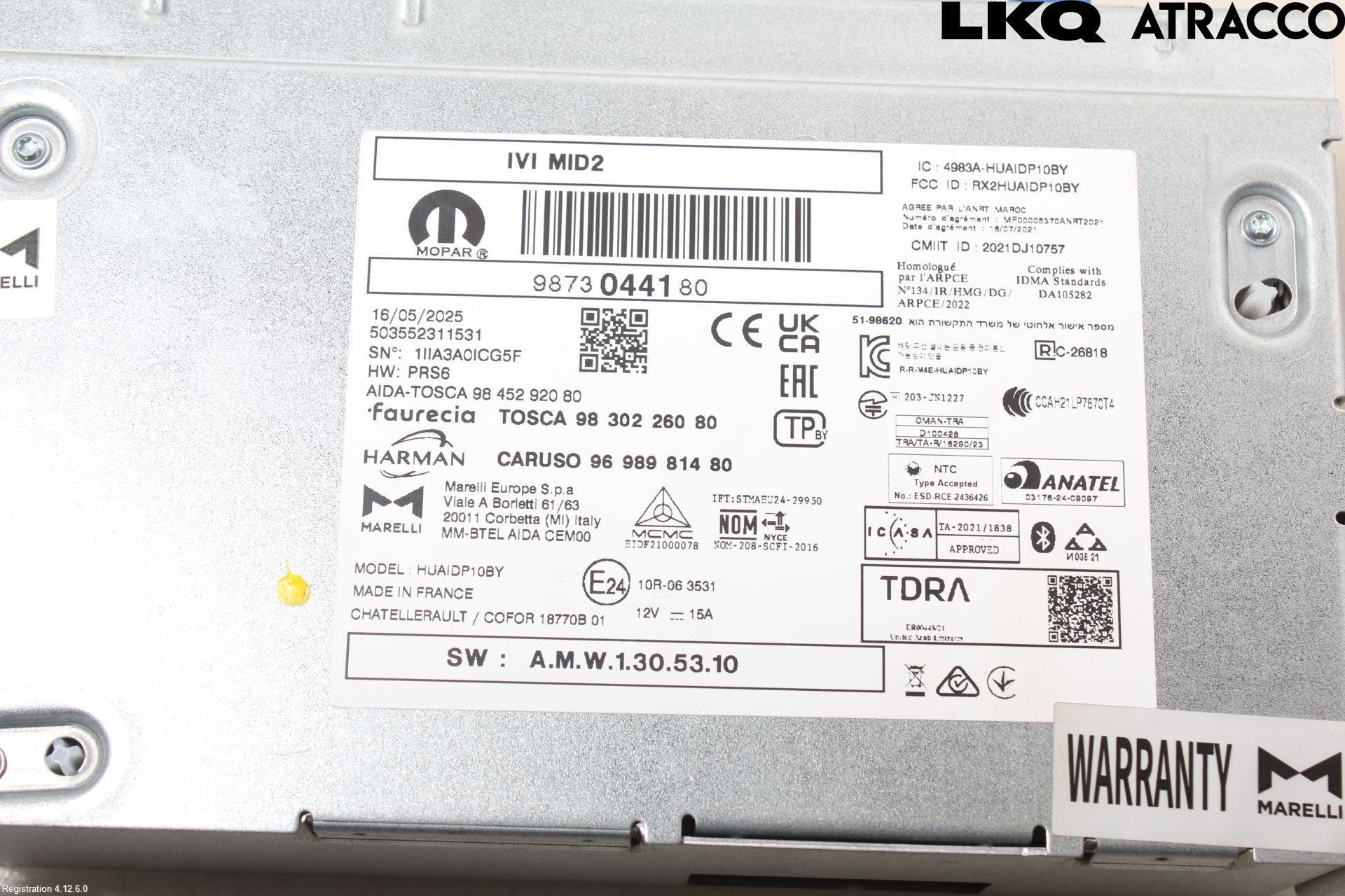 Peugeot 2008/E-2008 20- Cd Radio - Multimediapanel