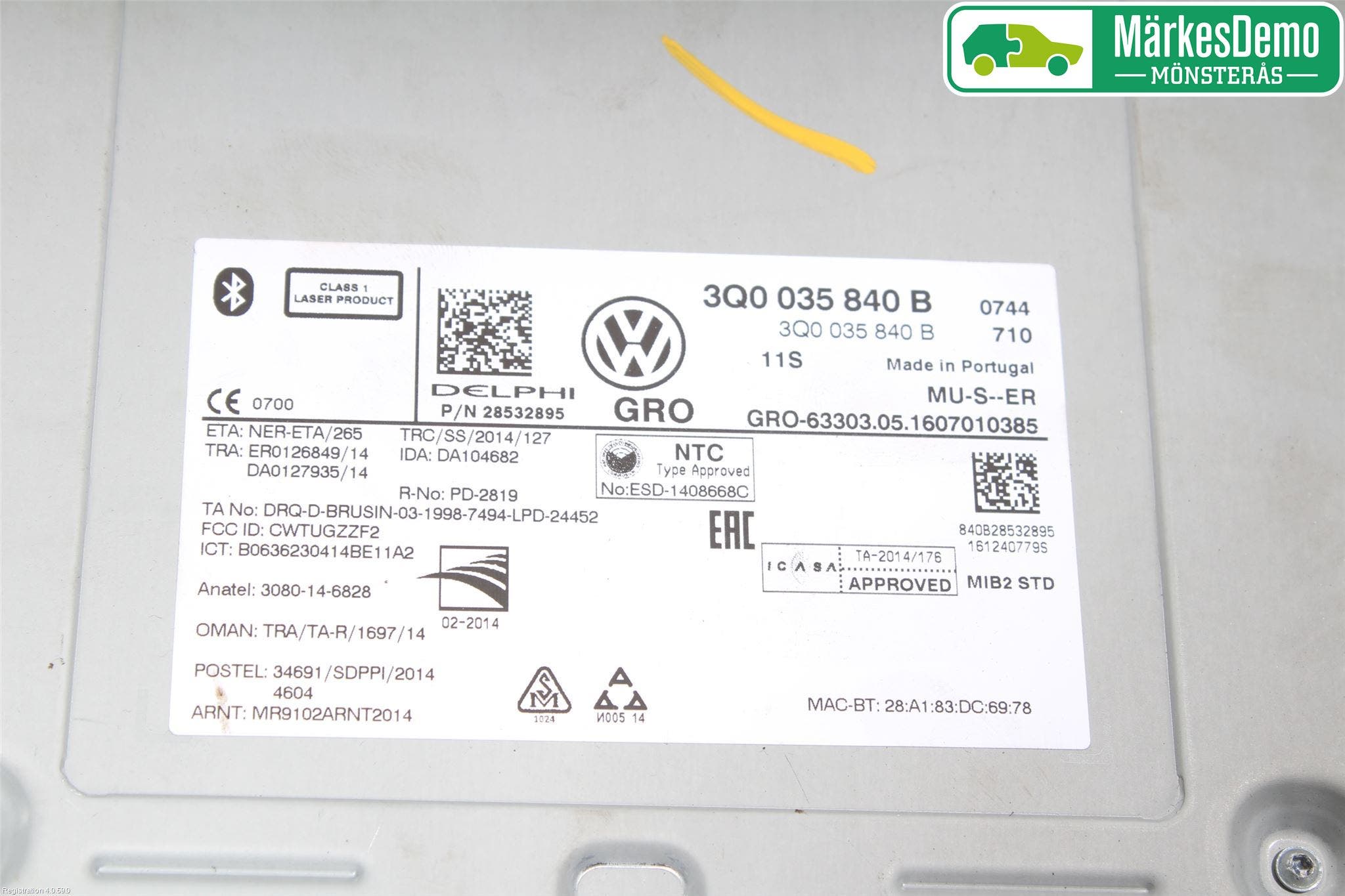 Volkswagen VW TIGUAN 16-24 Radio