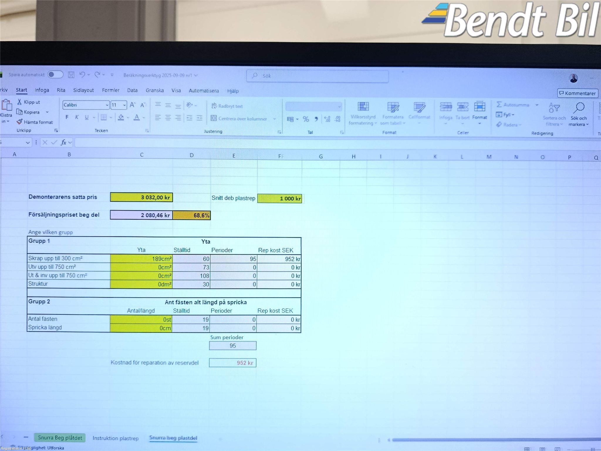 BMW 1 E87/81 5D/3D 03-11 Stötfångarbeklädnad Fram