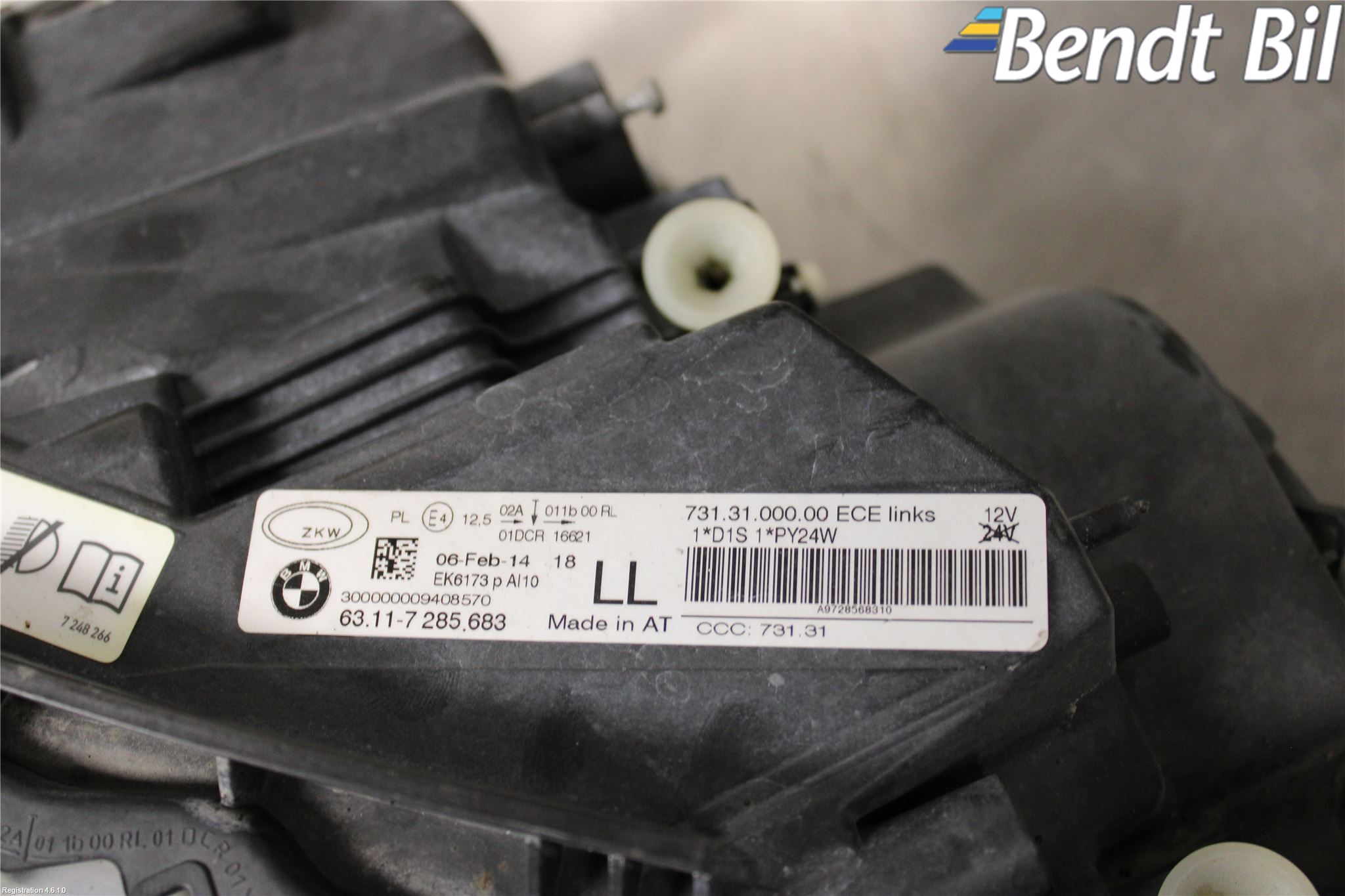 BMW 3 GT F34 13-19 Strålkastare Vänster