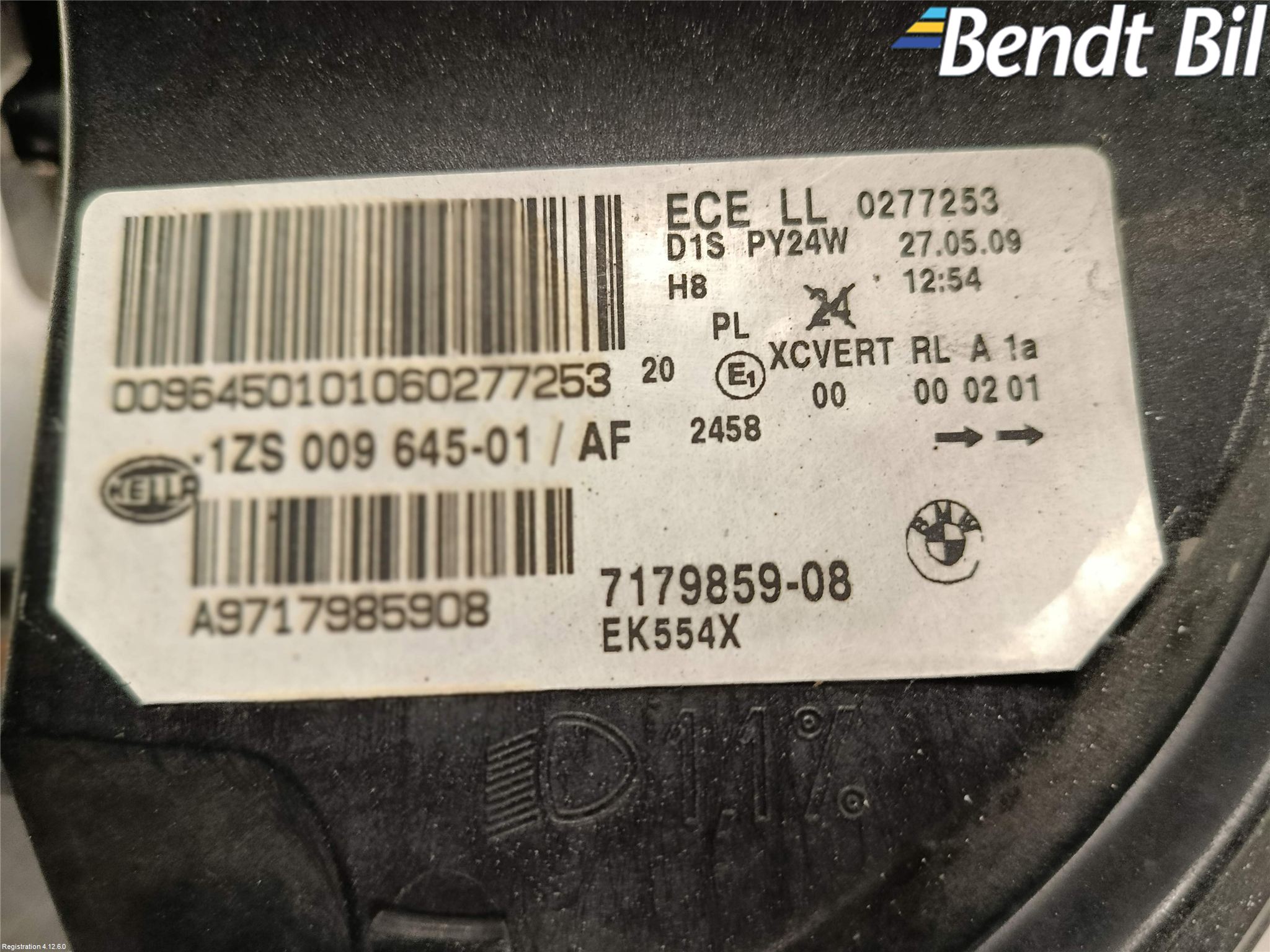 BMW X6 E71/E72   08-14 Strålkastare Vänster