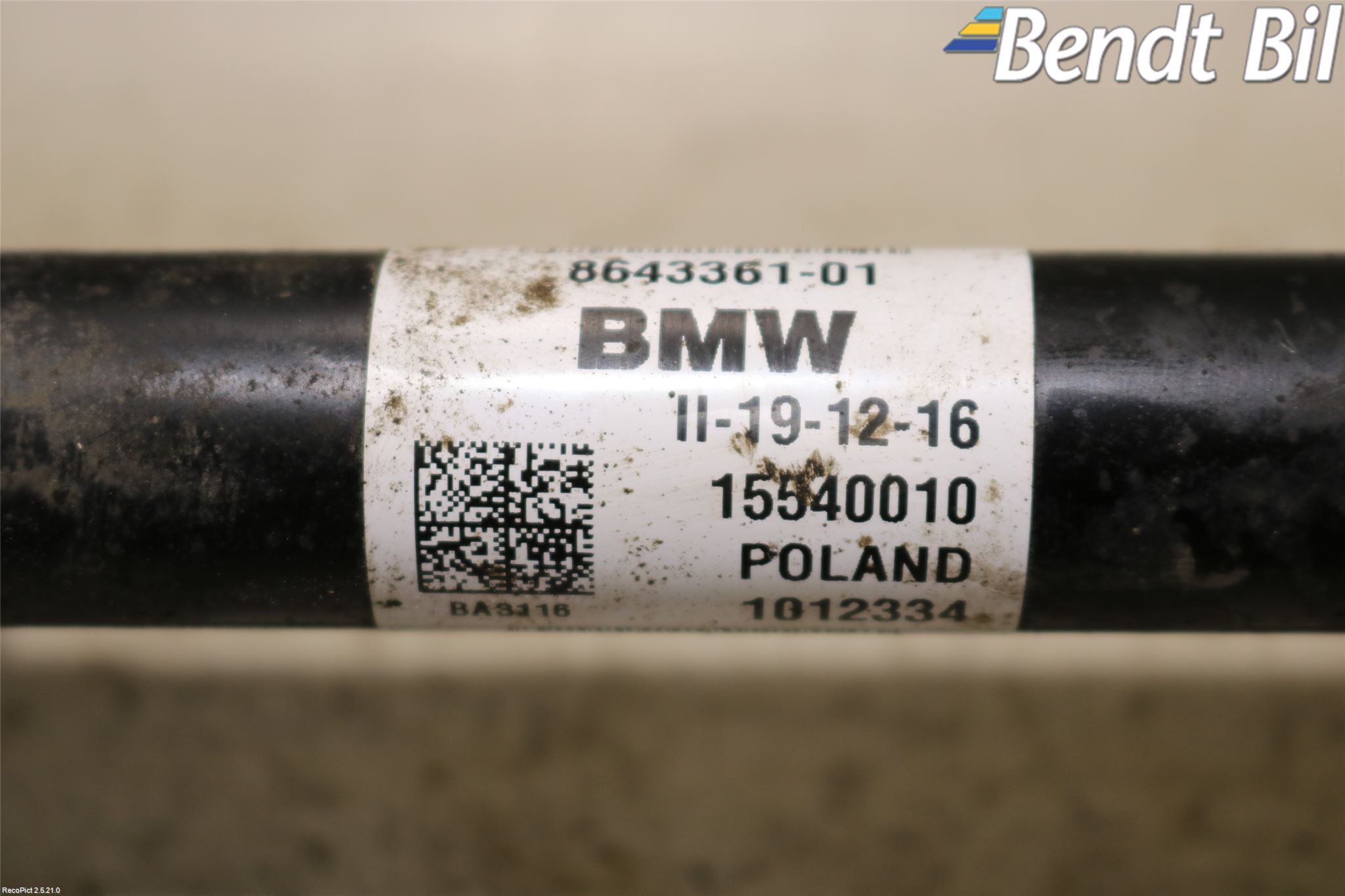 Mini ONE/COOPER 5DR F55 14-24 Drivaxel Fram Vänster