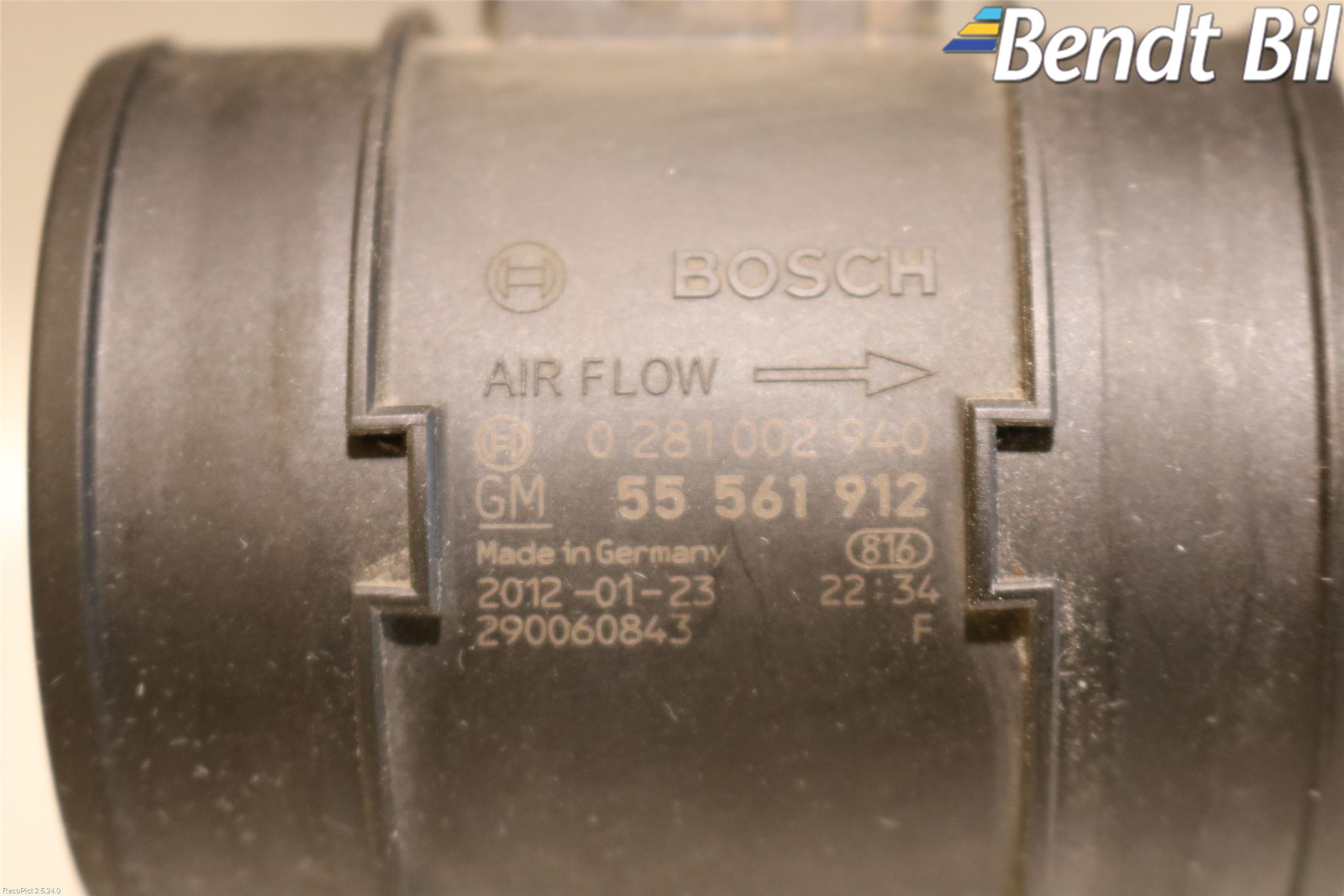 Opel ASTRA J 10-15 Injluftmängdmätare