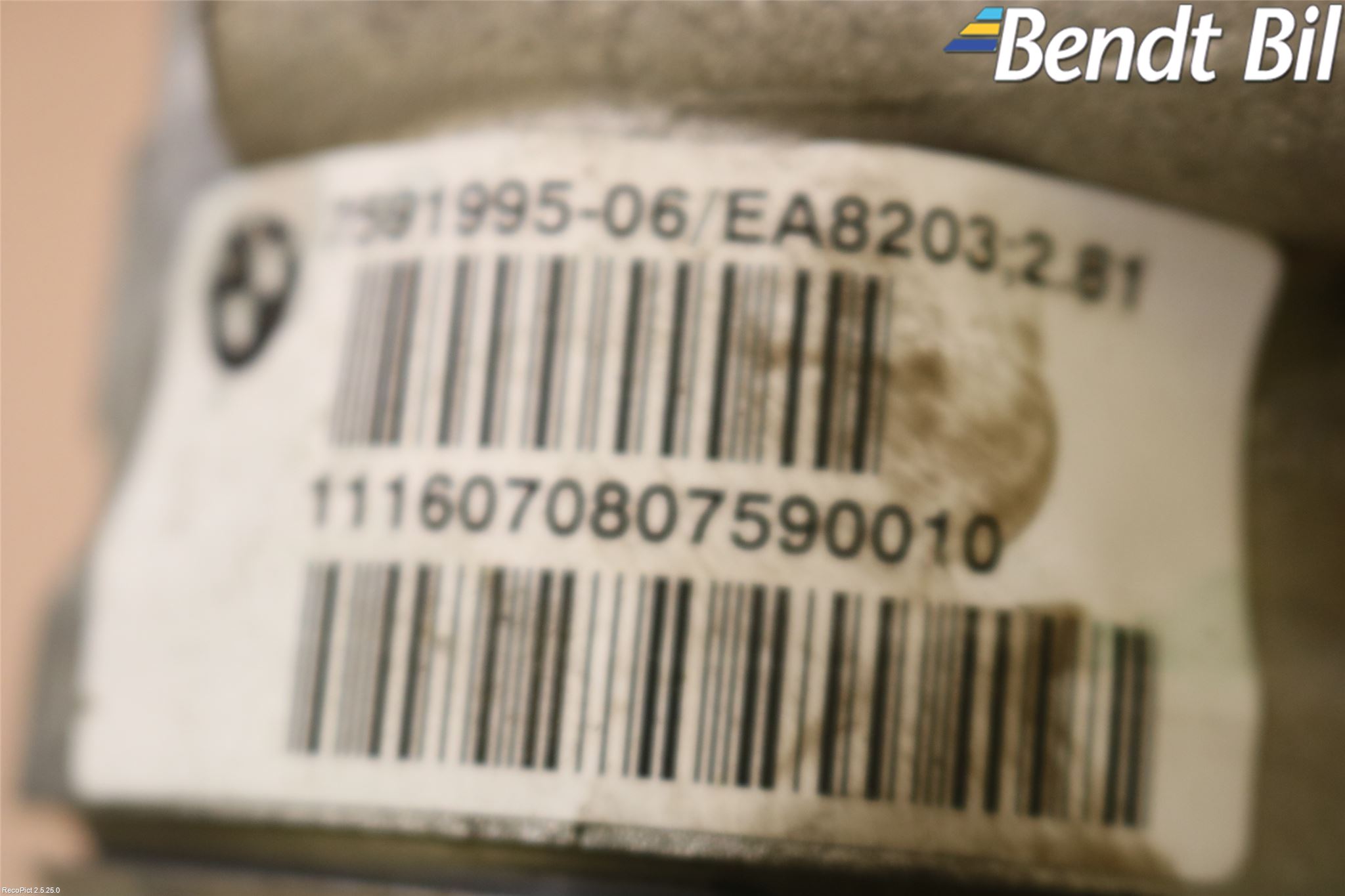 BMW 3 F30/F31/F80 12-19 Framvagn Diffrential