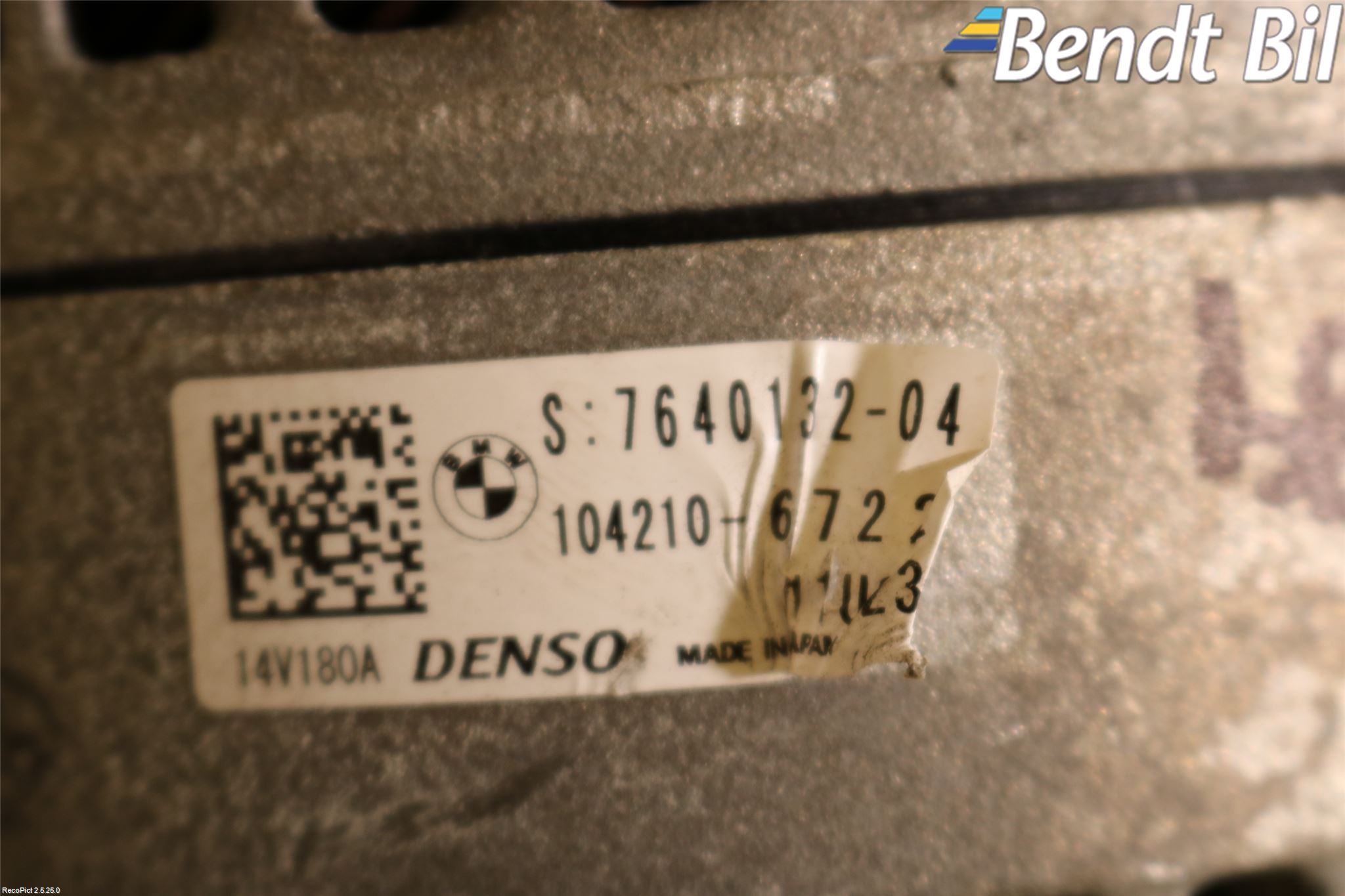 BMW 3 F30/F31/F80 12-19 Generator