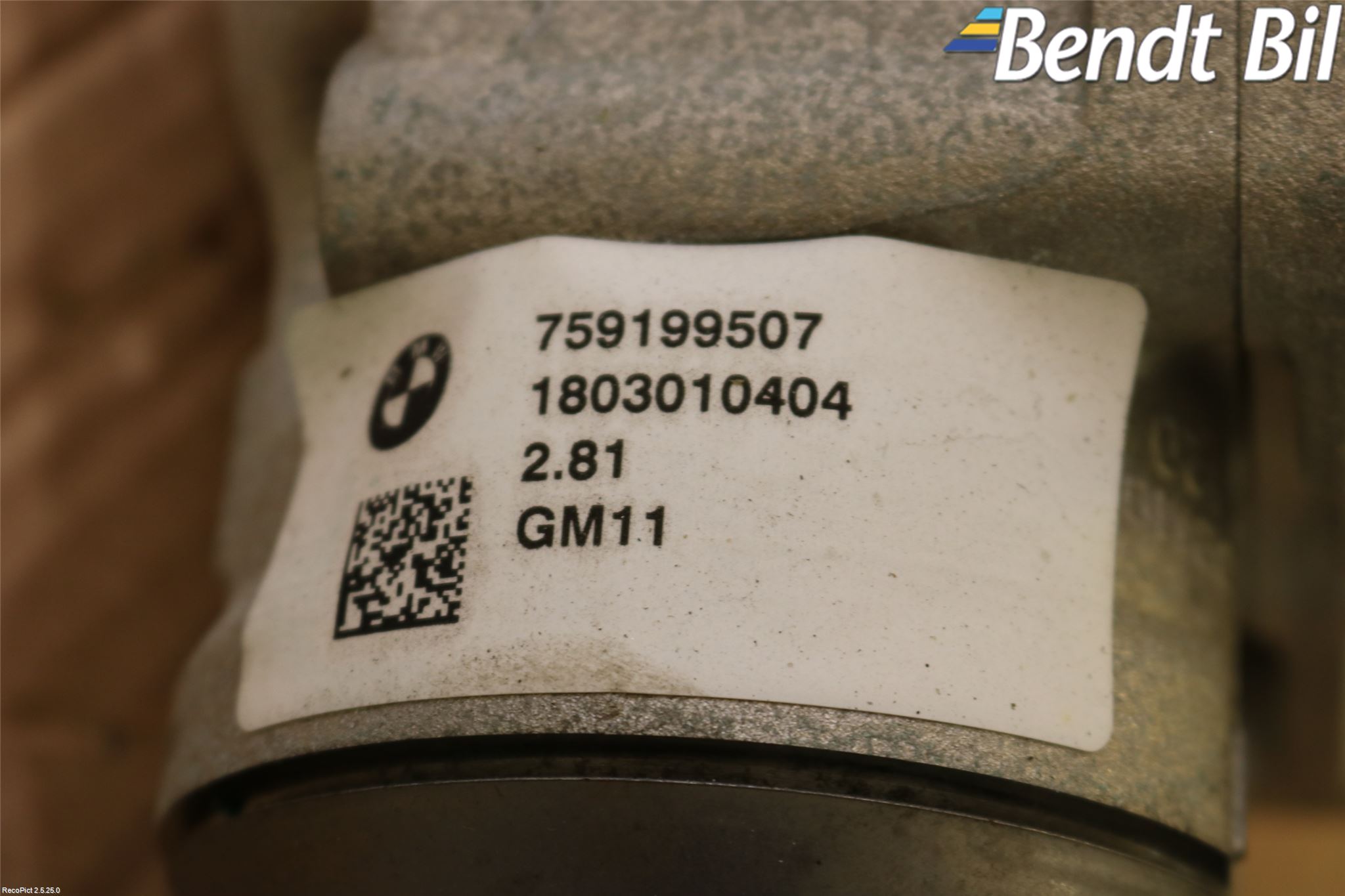 BMW 3 F30/F31/F80 12-19 Framvagn Diffrential