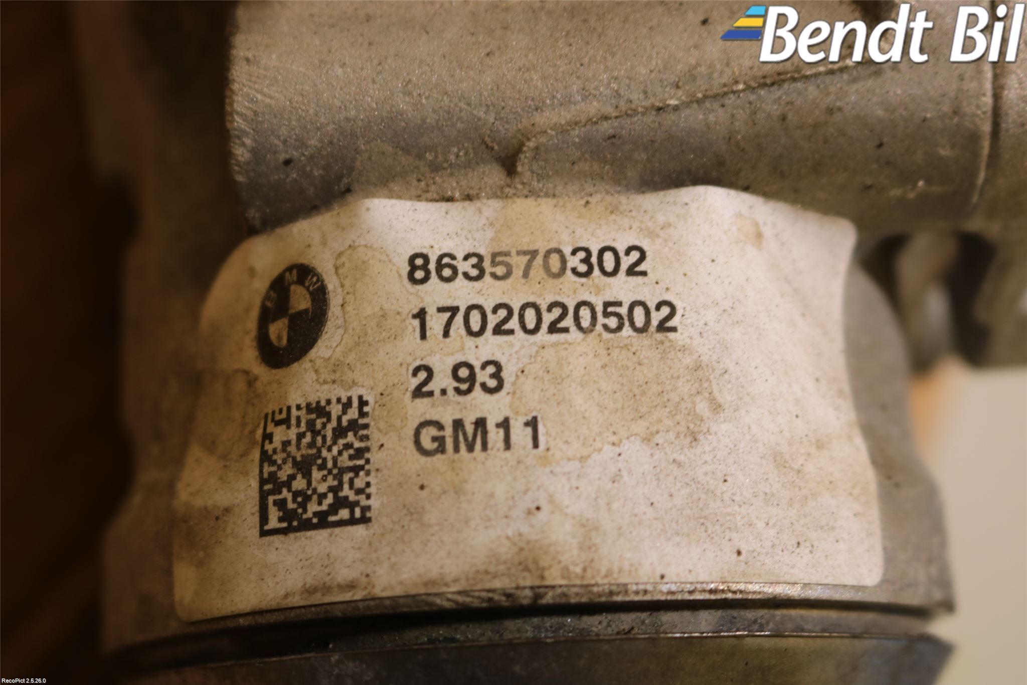 BMW 5 G30/G31/F90 17-23 Framvagn Diffrential