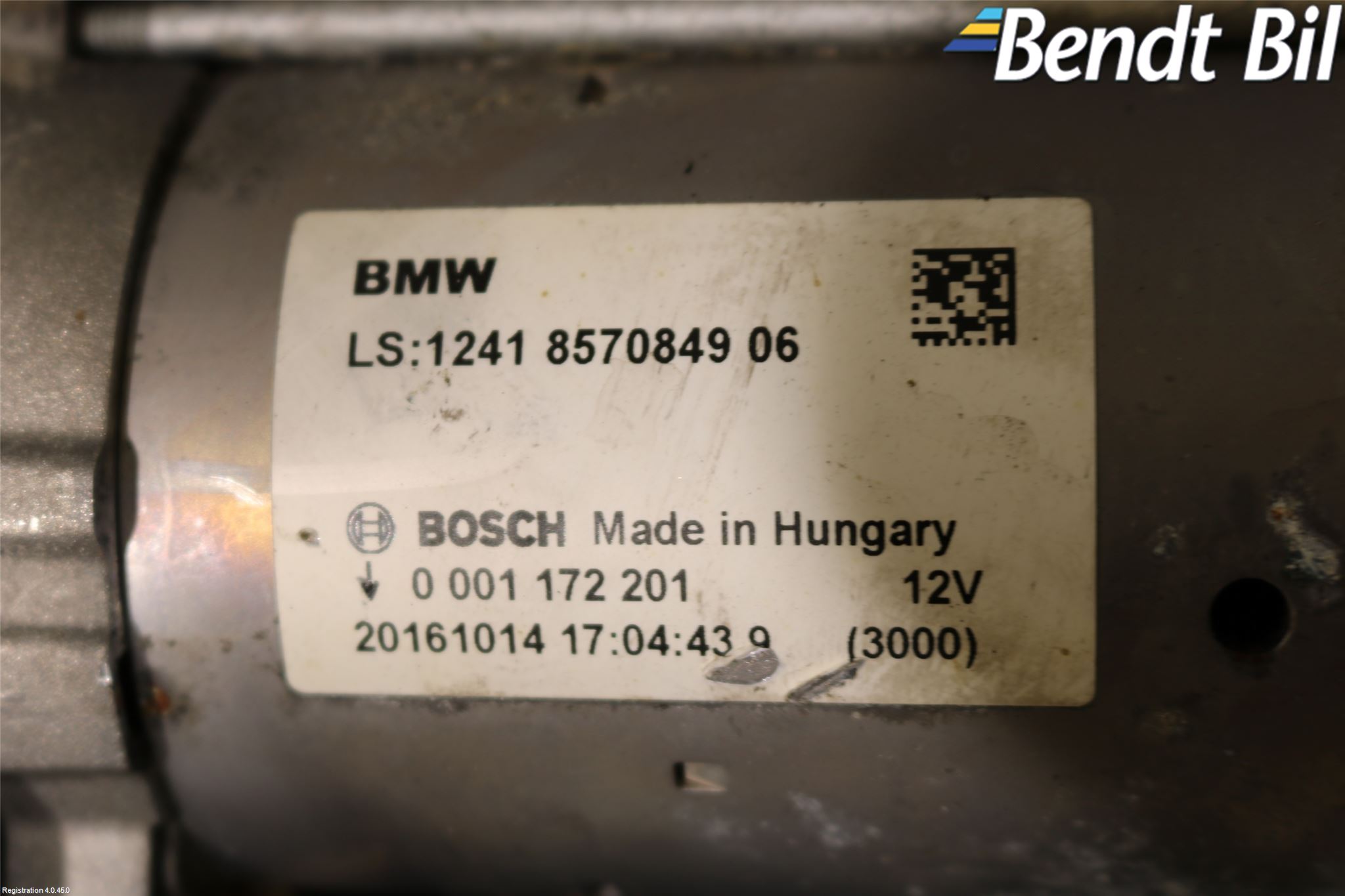 BMW 1 F20/F21 11-19 Startmotor