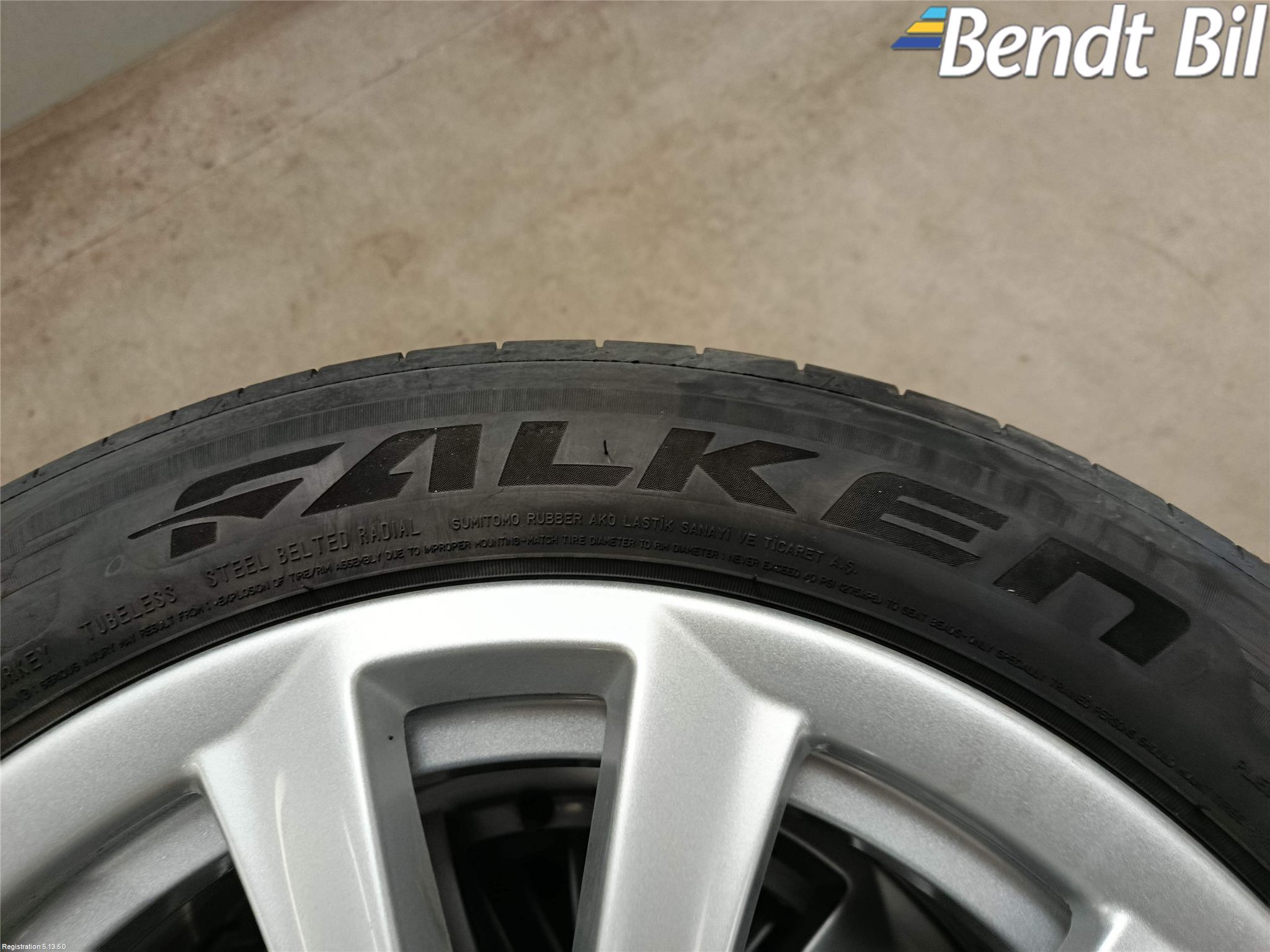 BMW 5 F10/F11/F18 09-17 Sommardäck Alumfälg 4St