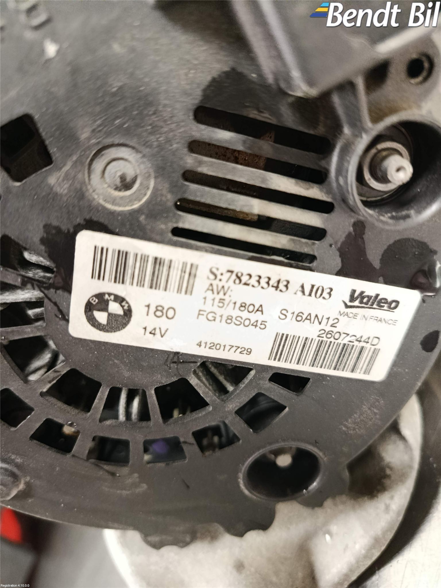 BMW 3 F30/F31/F80 12-19 Generator