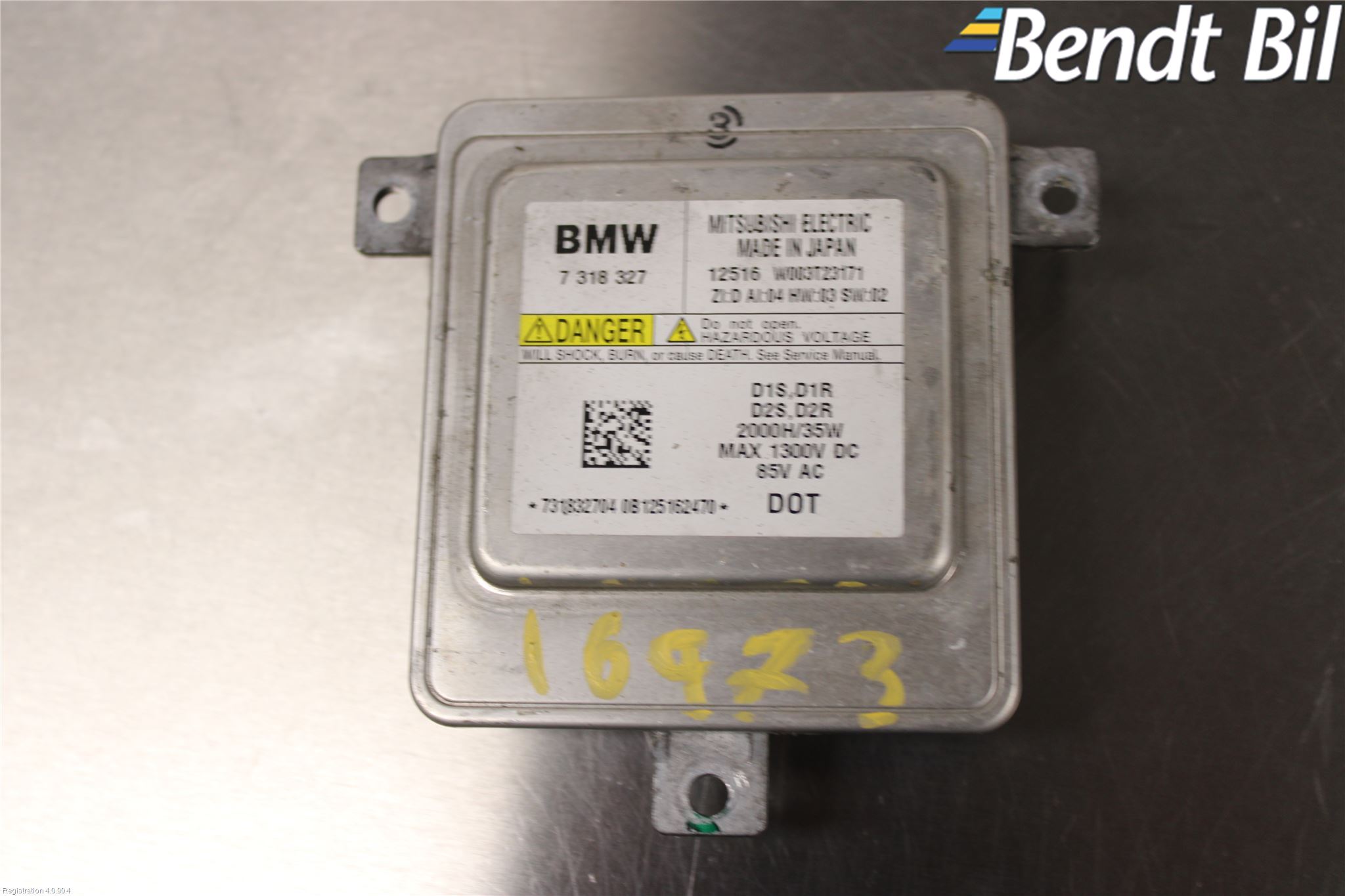 BMW 5 F10/F11/F18 09-17 Styrenhet Strålkastare