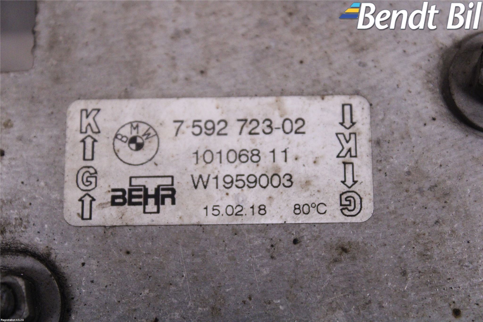 BMW 3 F30/F31/F80 12-19 Oljekylare Automat