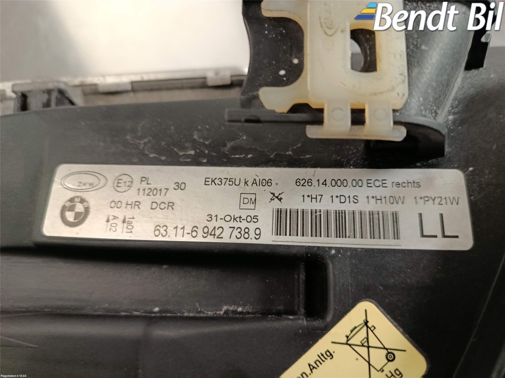 BMW 3 E90/91 SED/TOU 05-12 Strålkastare Höger