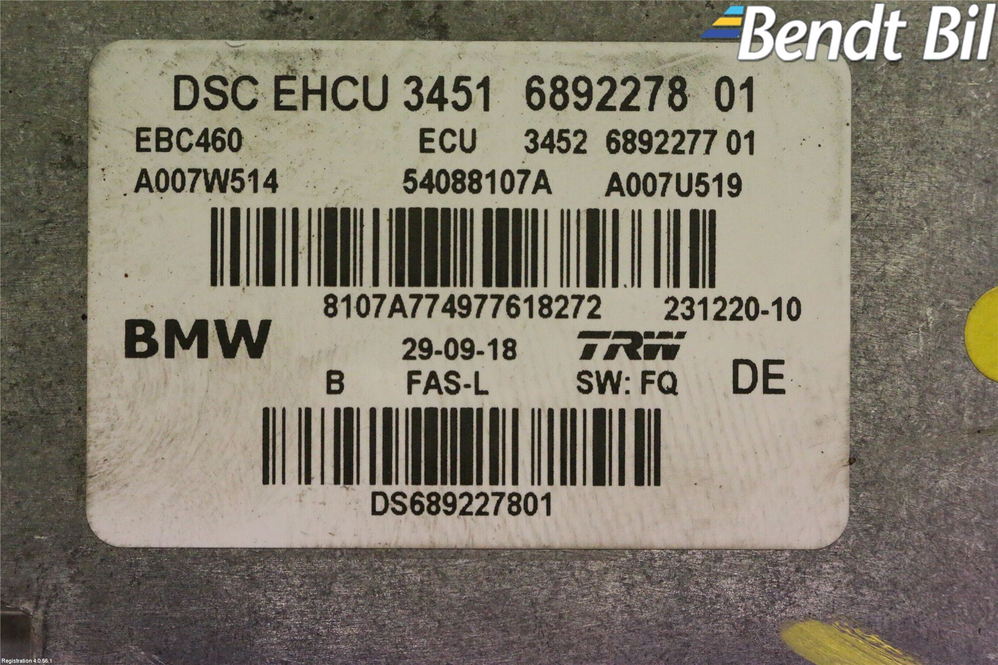 BMW X4 G02 18- Abs Hydraulaggregat