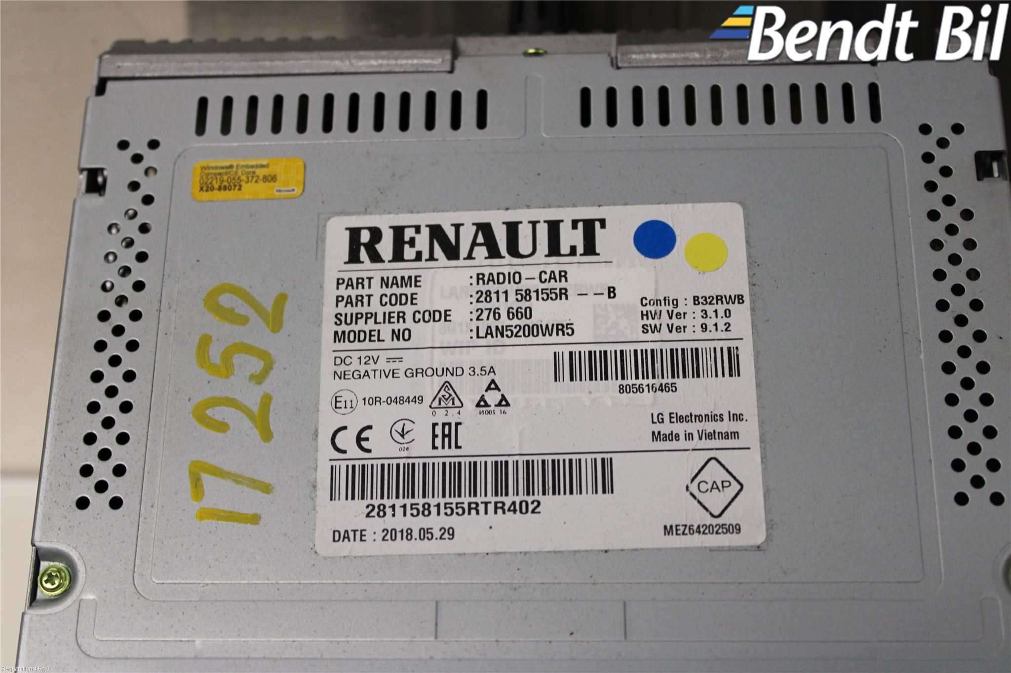 Opel VIVARO 15-19 Cd Radio - Multimediapanel