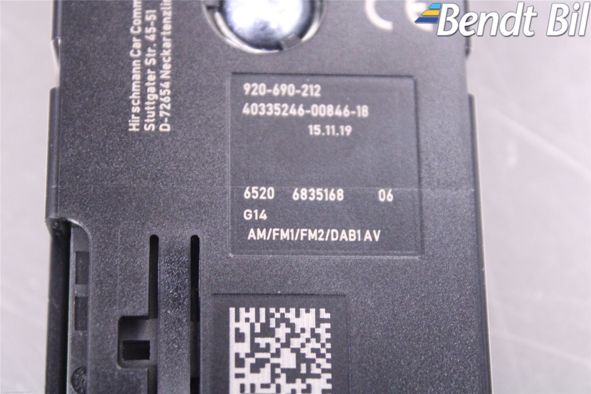 BMW 8 G14/G15/G16 18- Antennförstärkare
