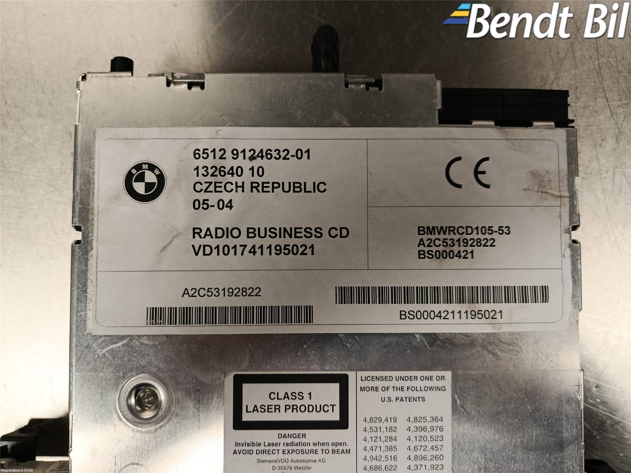 BMW Z4 E86/85Cou/CAB 02-08 Cd Radio - Multimediapanel