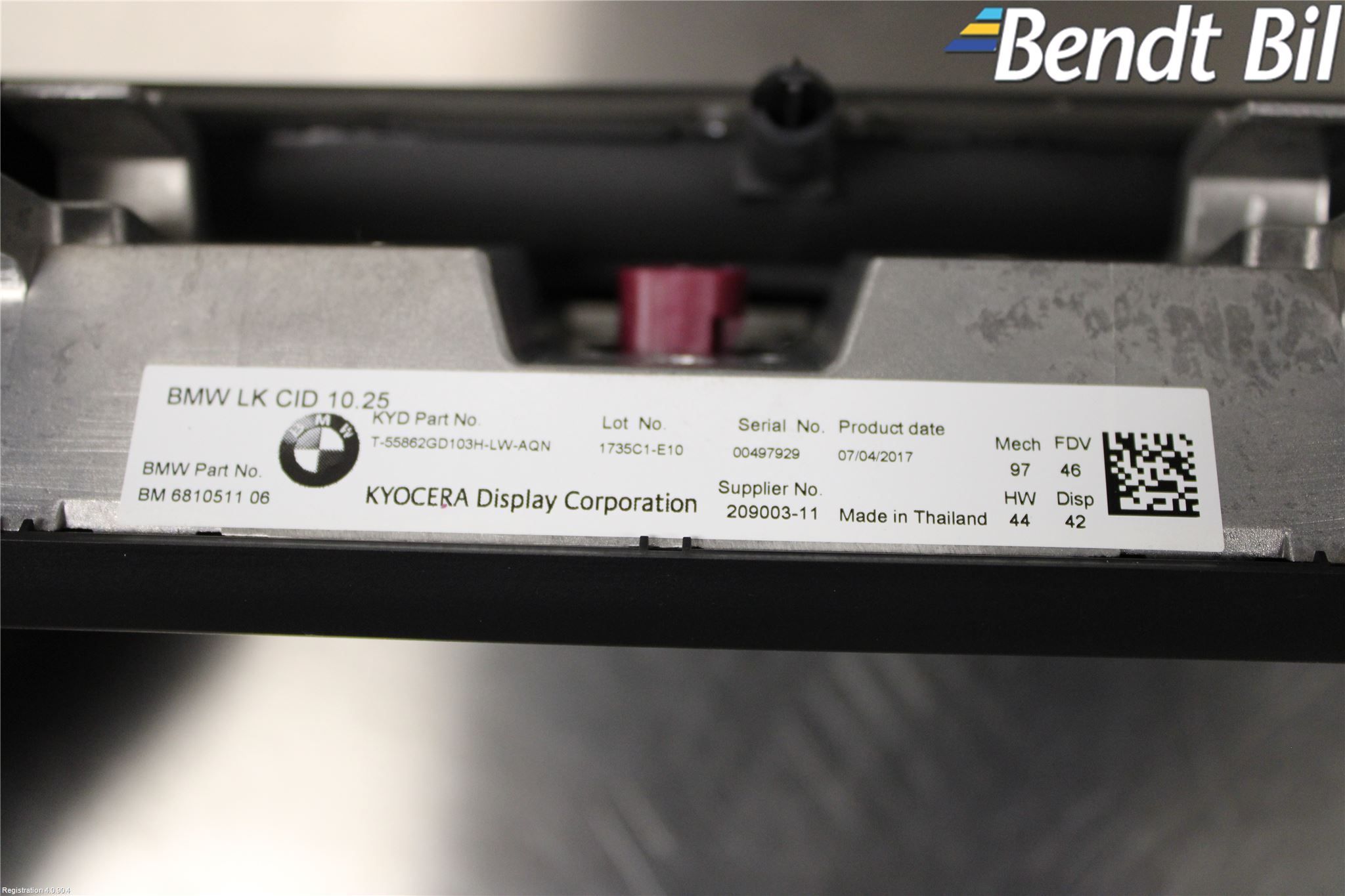 BMW 5 G30/G31/F90 17-23 Bildskärm